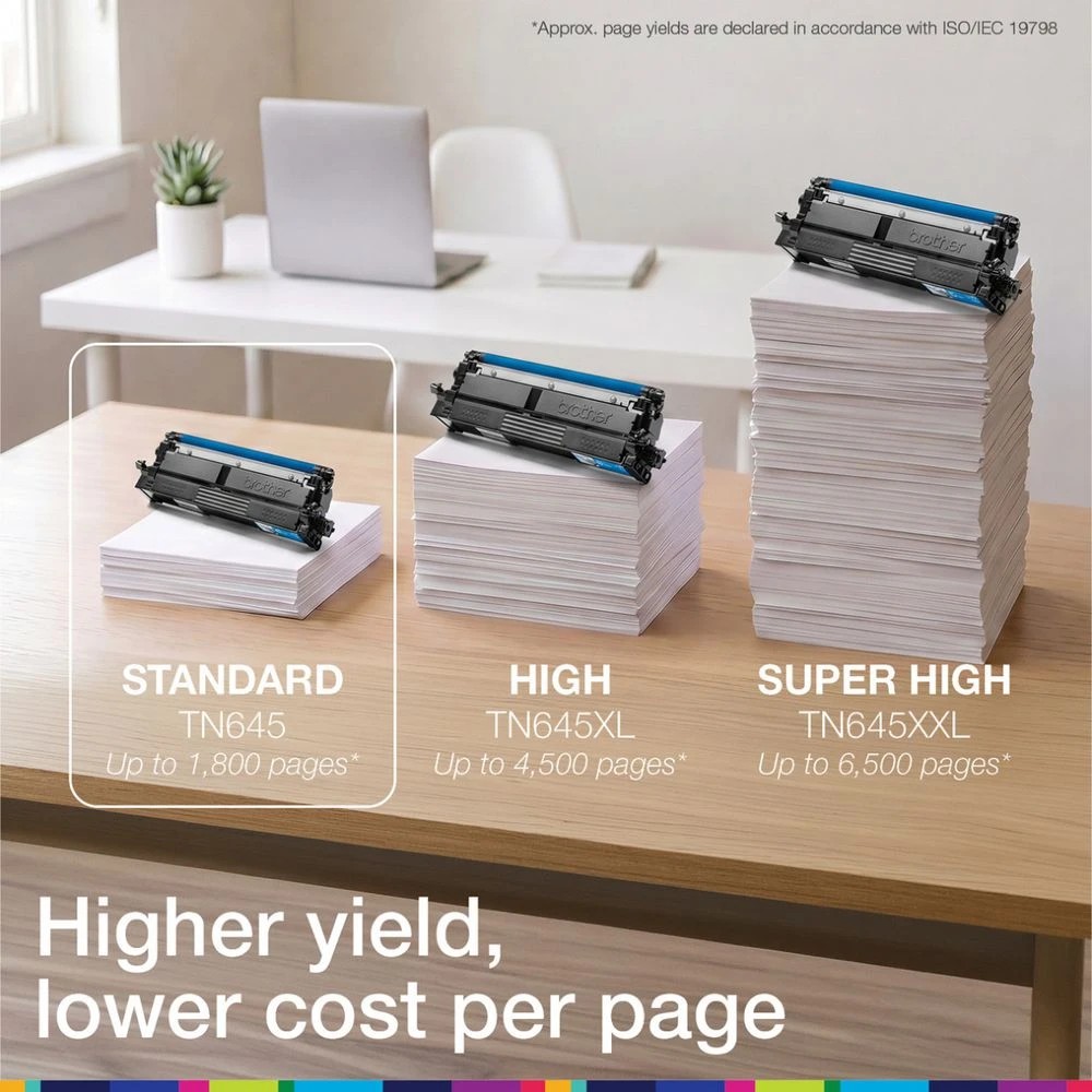 3 Brother TN645C Cyan Toner, 3 of 5