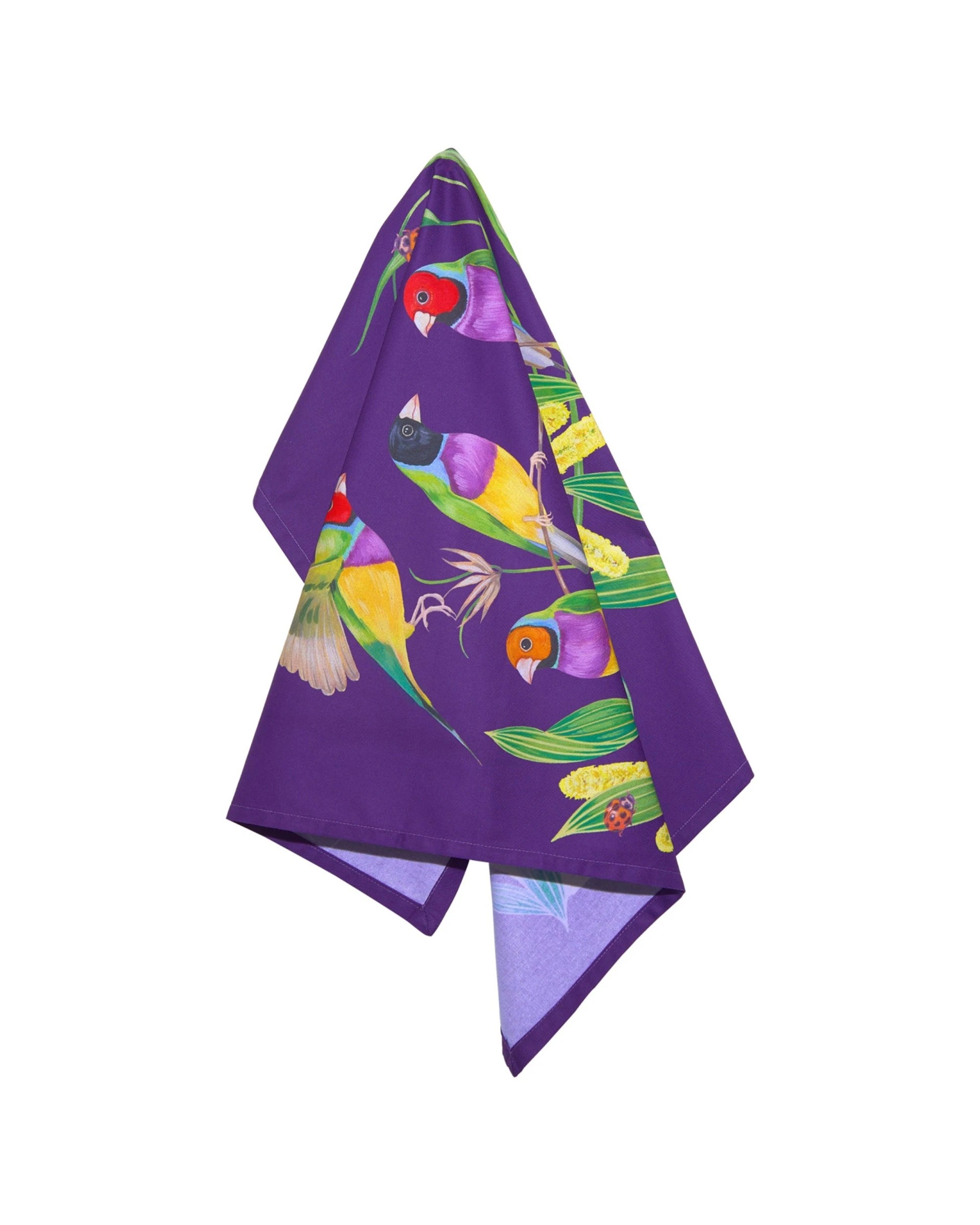 2 Maxwell & Williams Eloise Short Lyric Tea Towel 50x70 Cm Gouldian Finch
 - Multi, 2 of 3