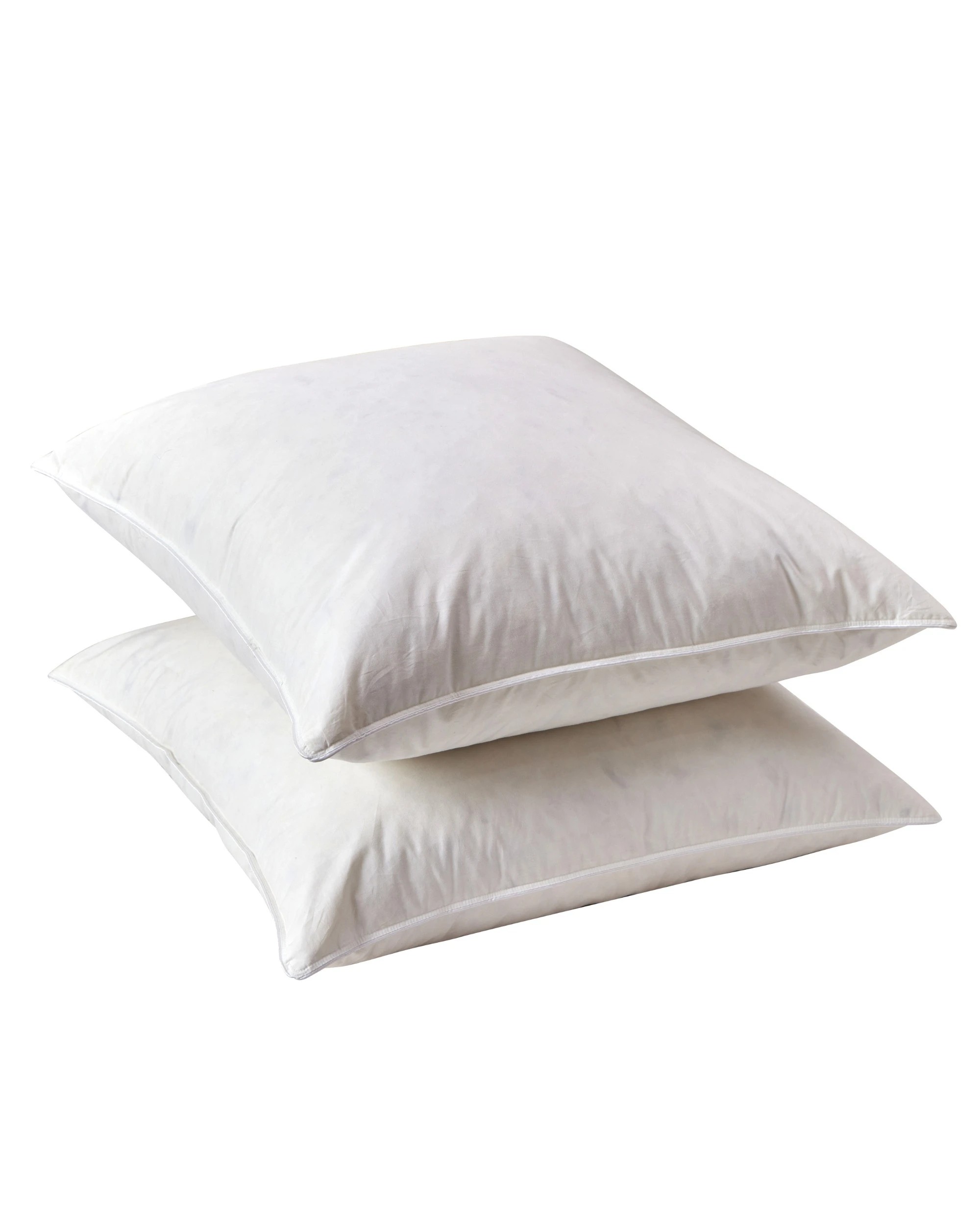 2 Dreamaker Goose Feather and Down Euro Pillow Twin Pack - White, 2 of 4