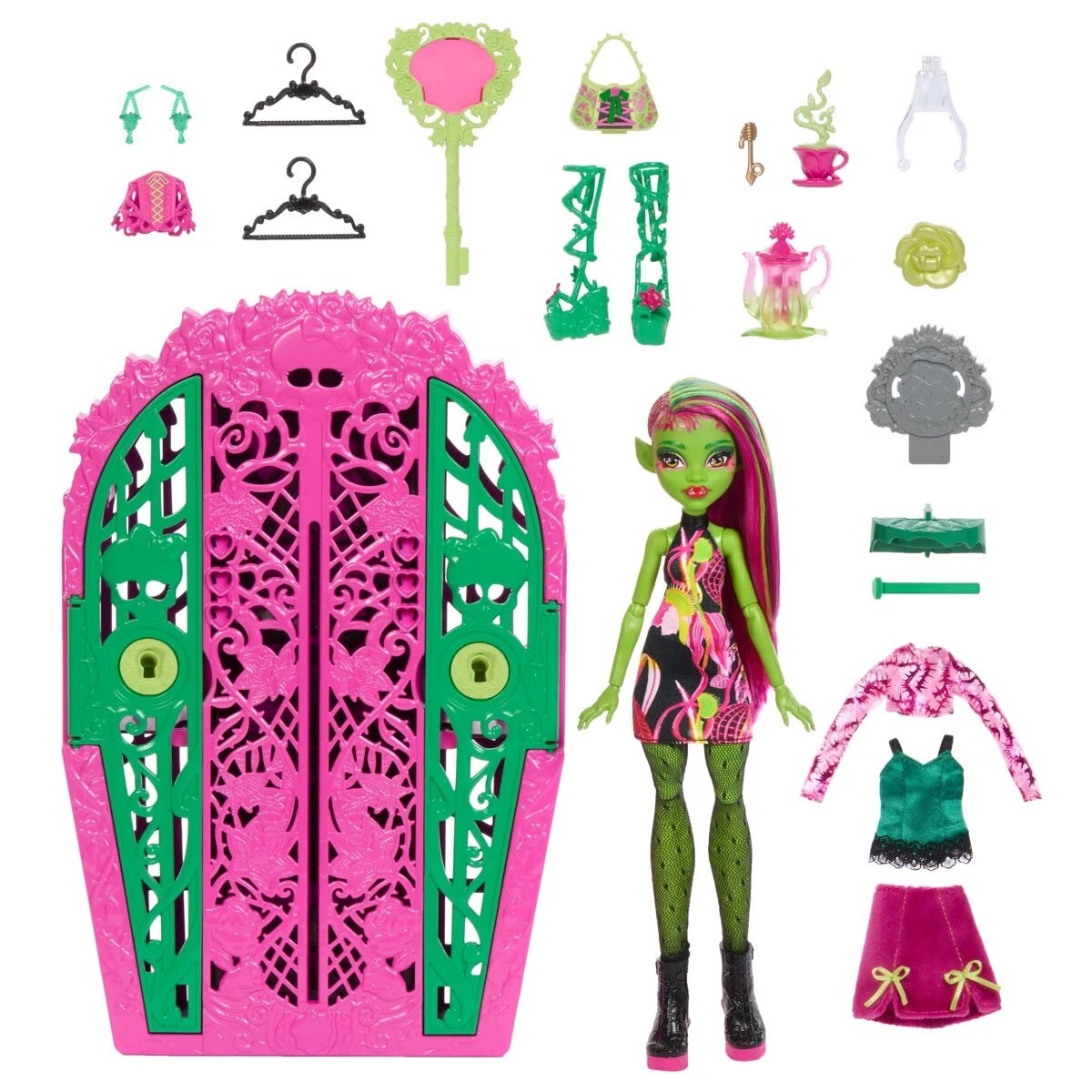 2 Monster High Skulltimate Secrets Garden Mysteries Venus McFlytrap Doll Playset, 2 of 8