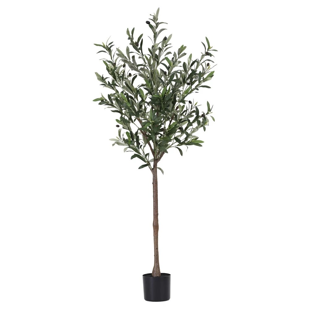 1 Artiss 155cm Artificial Olive Tree Faux Trees Indoor Decor Artificial Plants Lifelike Plant - Green, 1 of 9