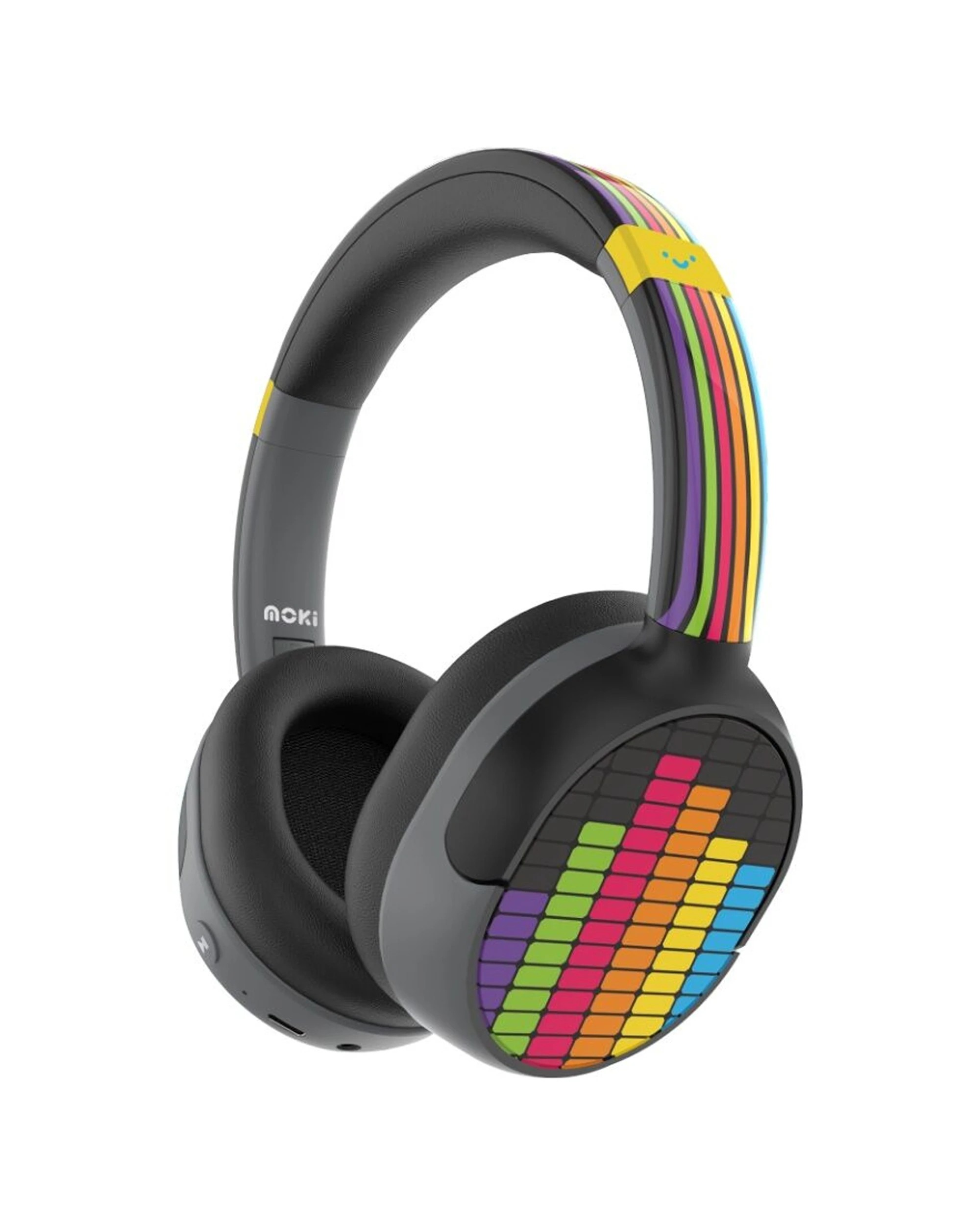 1 Moki Super Pop Wireless Bluetooth Over Ear Kids Headphones - Multi, 1 of 4