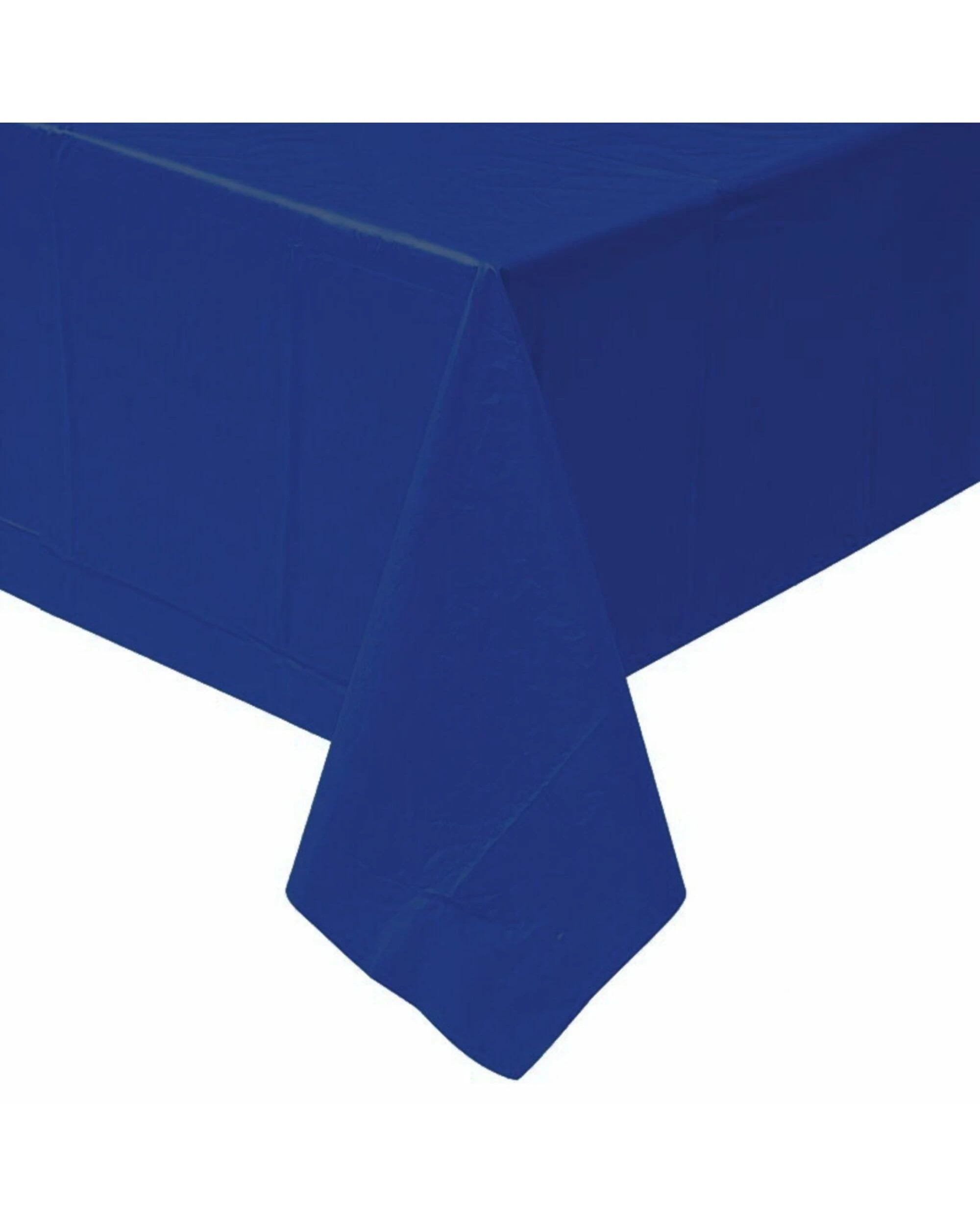 1 True Navy Blue Rectangular Plastic Tablecloth - Blue, 1 of 2