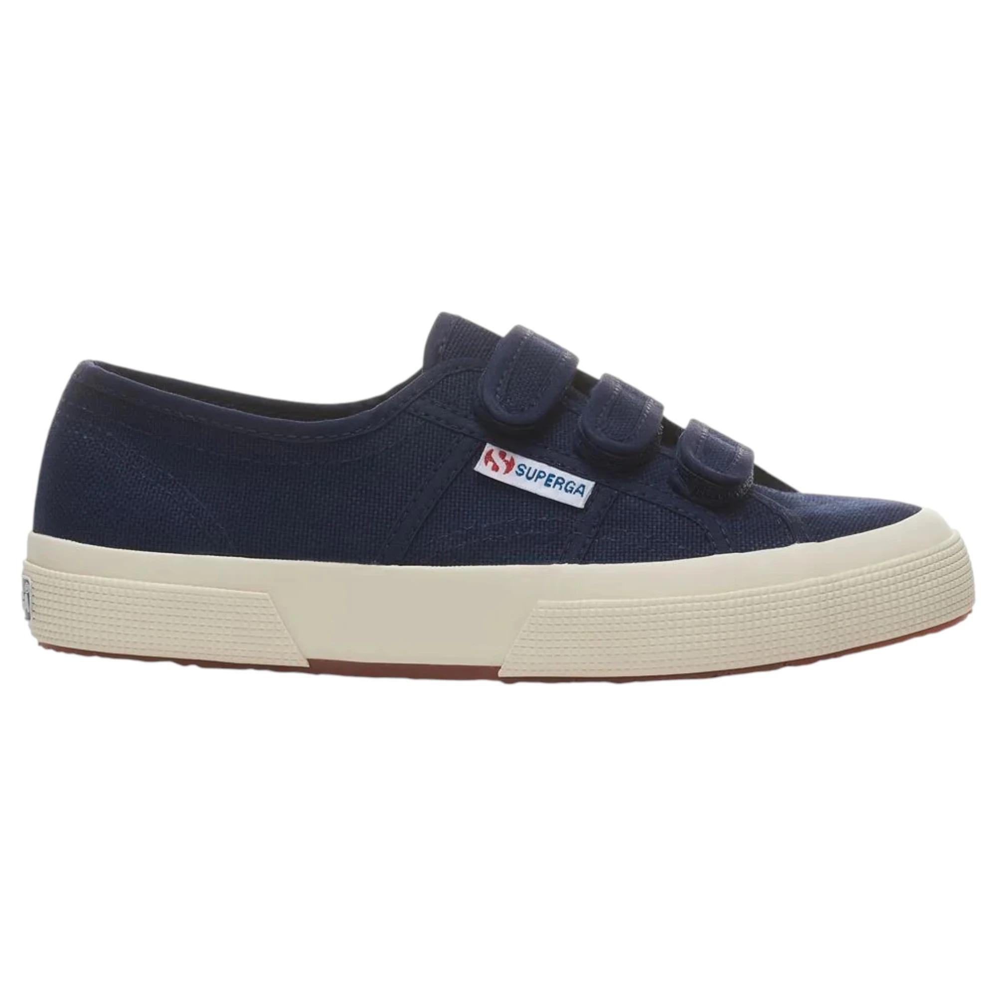 1 Superga Unisex 2750 Cotu 3 Strap Navy Casual Shoes NAVY, 1 of 5