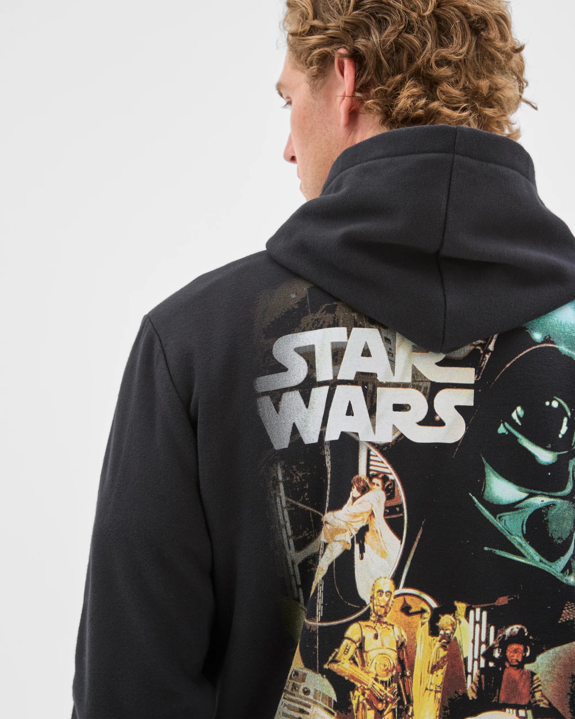 5 Star Wars Australian Cotton Blend Heavyweight Graphic Hoodie BLACK, 5 of 7