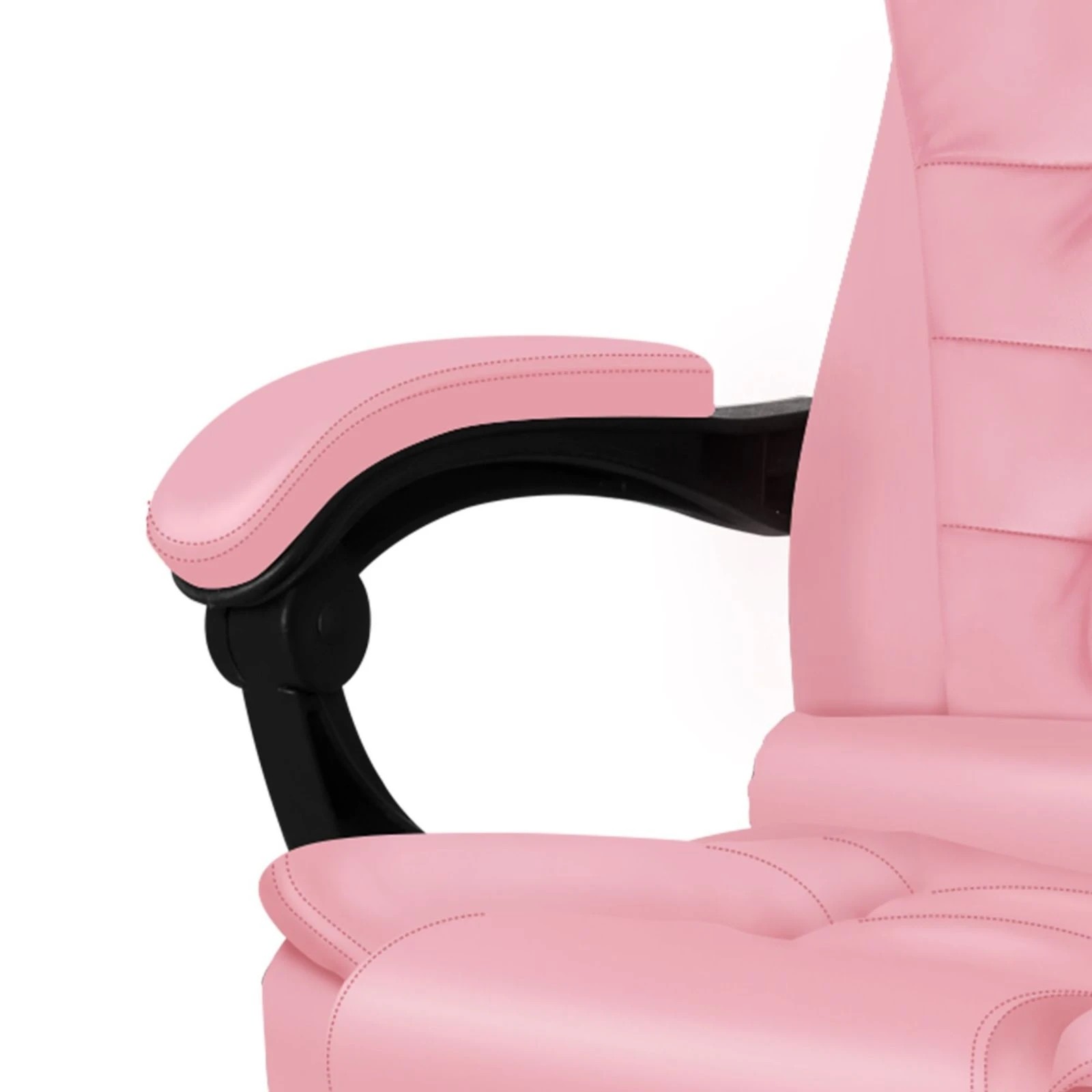 6 Alfordson Massage Office Chair FOOTREST Executive Gaming Racing Seat PU Leather - Pink, 6 of 10