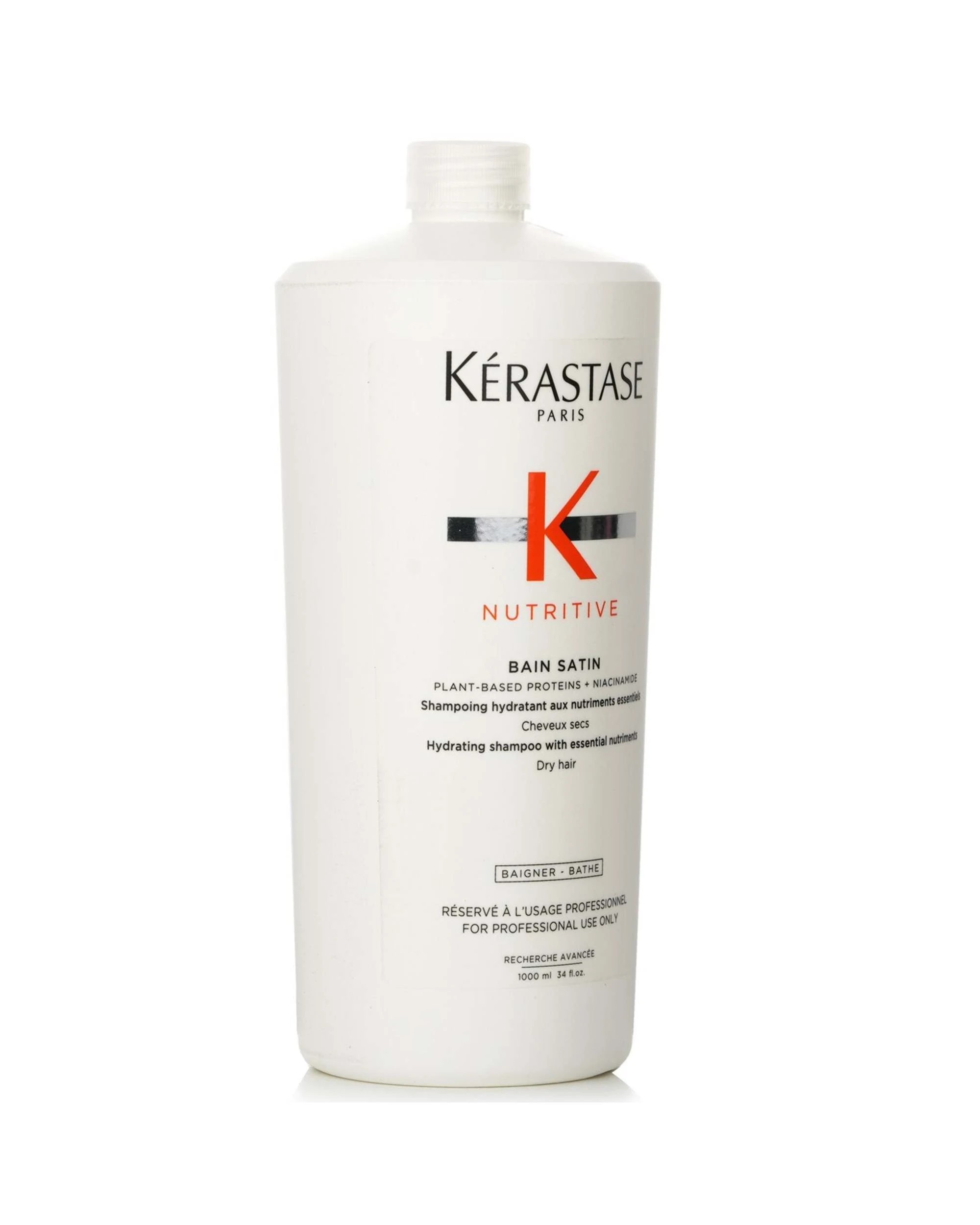 2 Kerastase Nutritive Bain Satin Hydrating Shampoo With Essential Nutriments (Dry Hair)  1000ml/34oz, 2 of 3