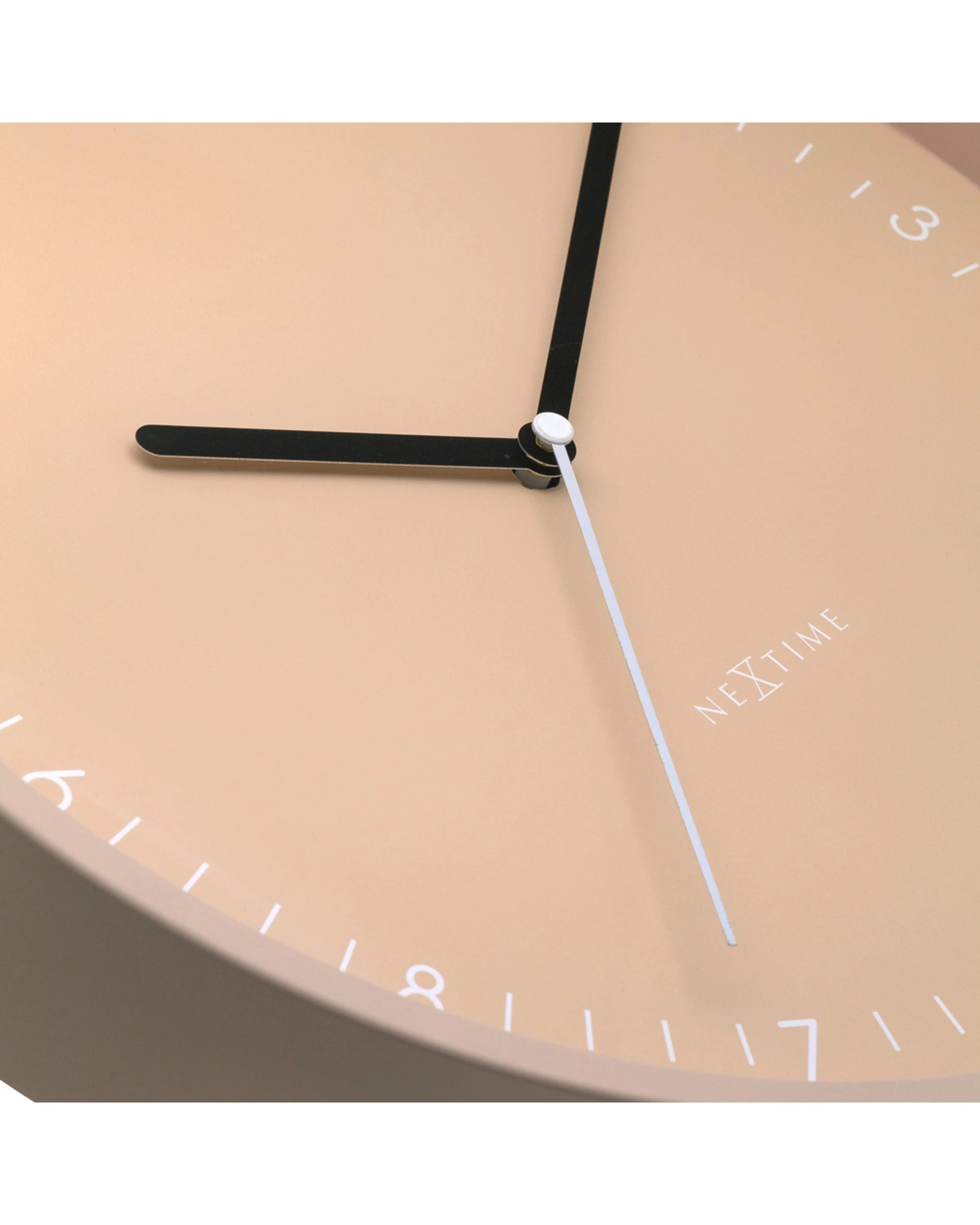 4 NeXtime Berlin 30cm Wall Clock Silent Sweep Matt Aluminium Case Modern Design - Pink, 4 of 5