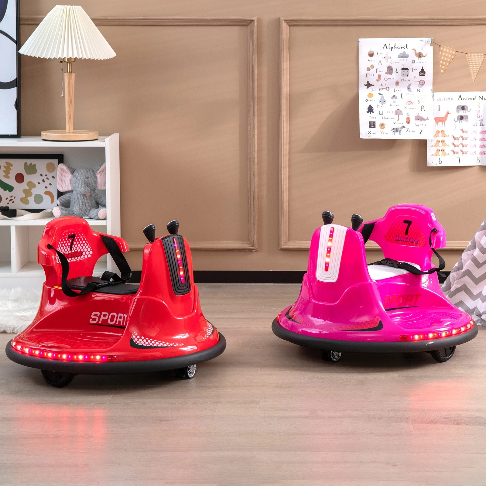 5 Costway 360° Spin Kids Bumper Car Electric Ride On Vehicle, 5 of 5