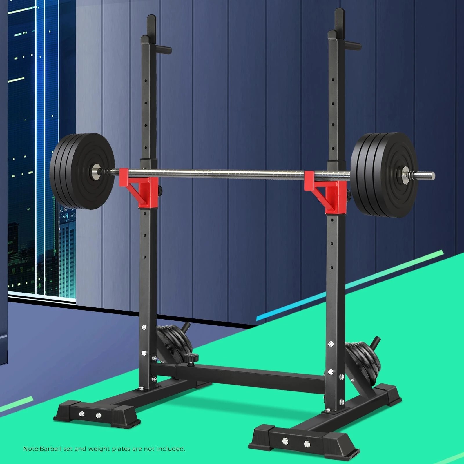 3 Finex Adjustable Squat Rack - Black, 3 of 9