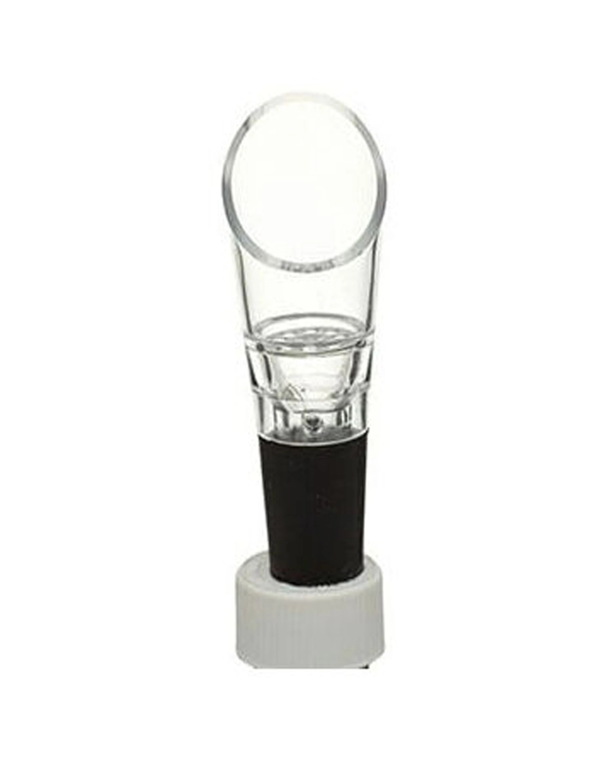 1 Winex Wine Bottle Pourer Aerator Barware Accessory Drip Design Easy Clean - Clear, 1 of 1
