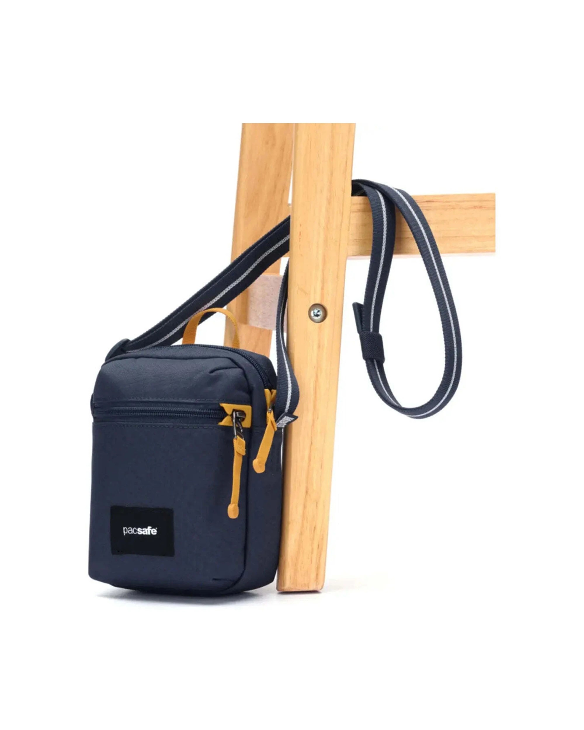 7 Pacsafe Go Anti-Theft Micro Crossbody Bag Compact Size Recycled Polyester Coastal - Blue, 7 of 8