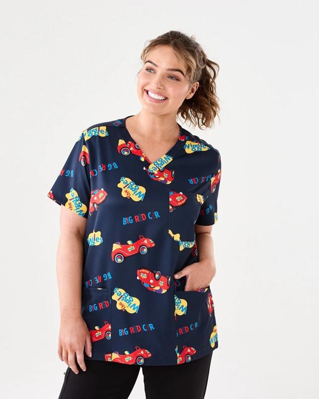 Work Short Sleeve Wiggles License Scrub