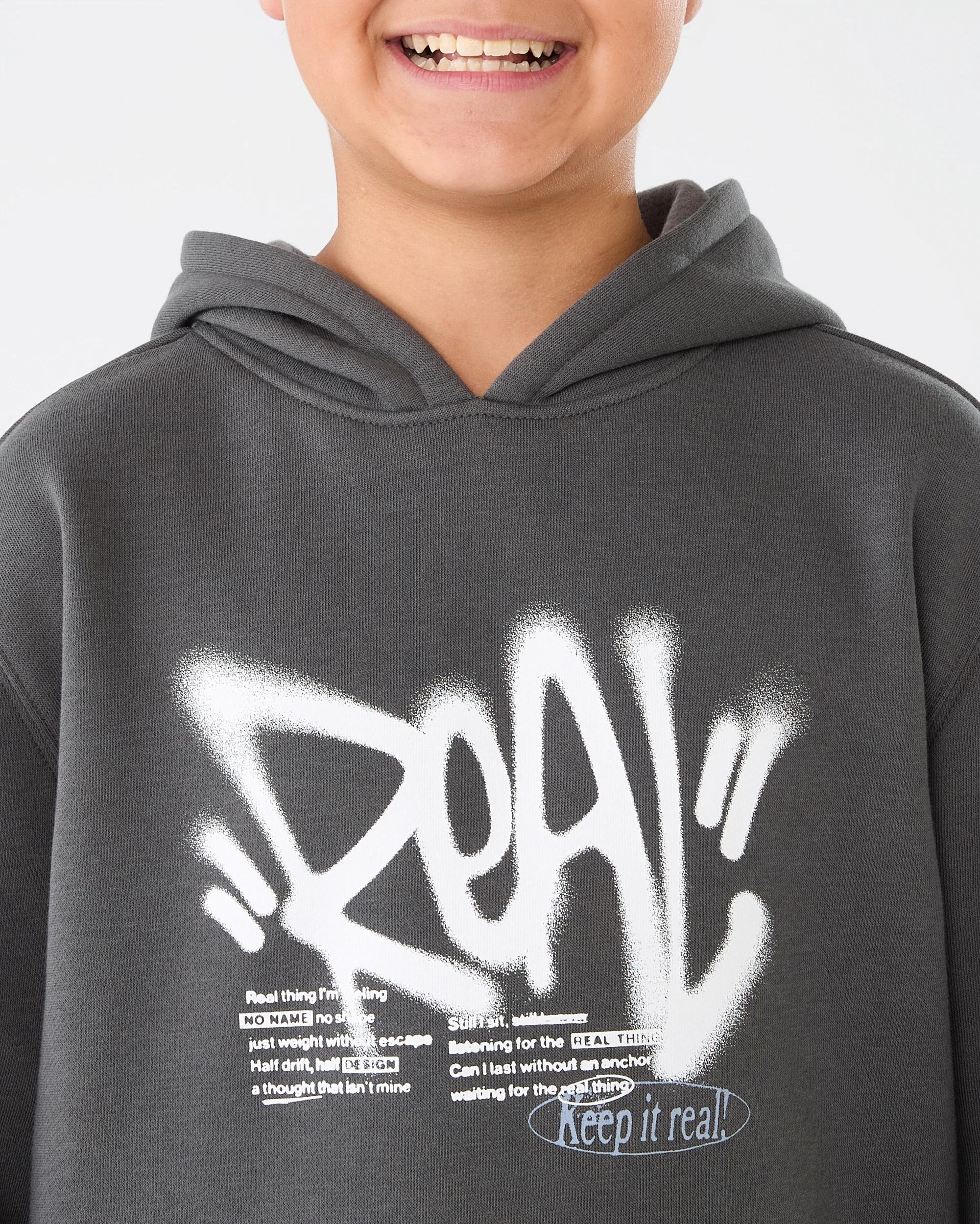 6 Print Hoodie Gry Slogan, 6 of 7