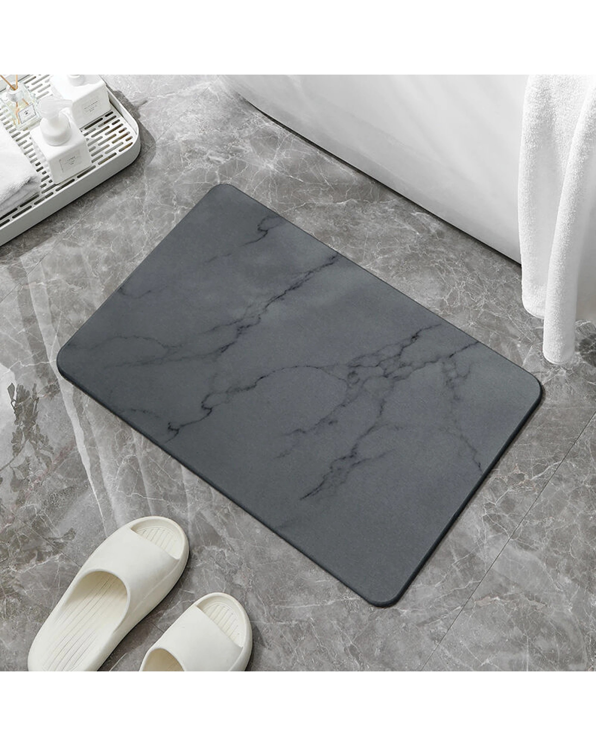 2 BR Home Diatomite Bath Mat with Anti-Slip Design for Enhanced Safety, 2 of 5