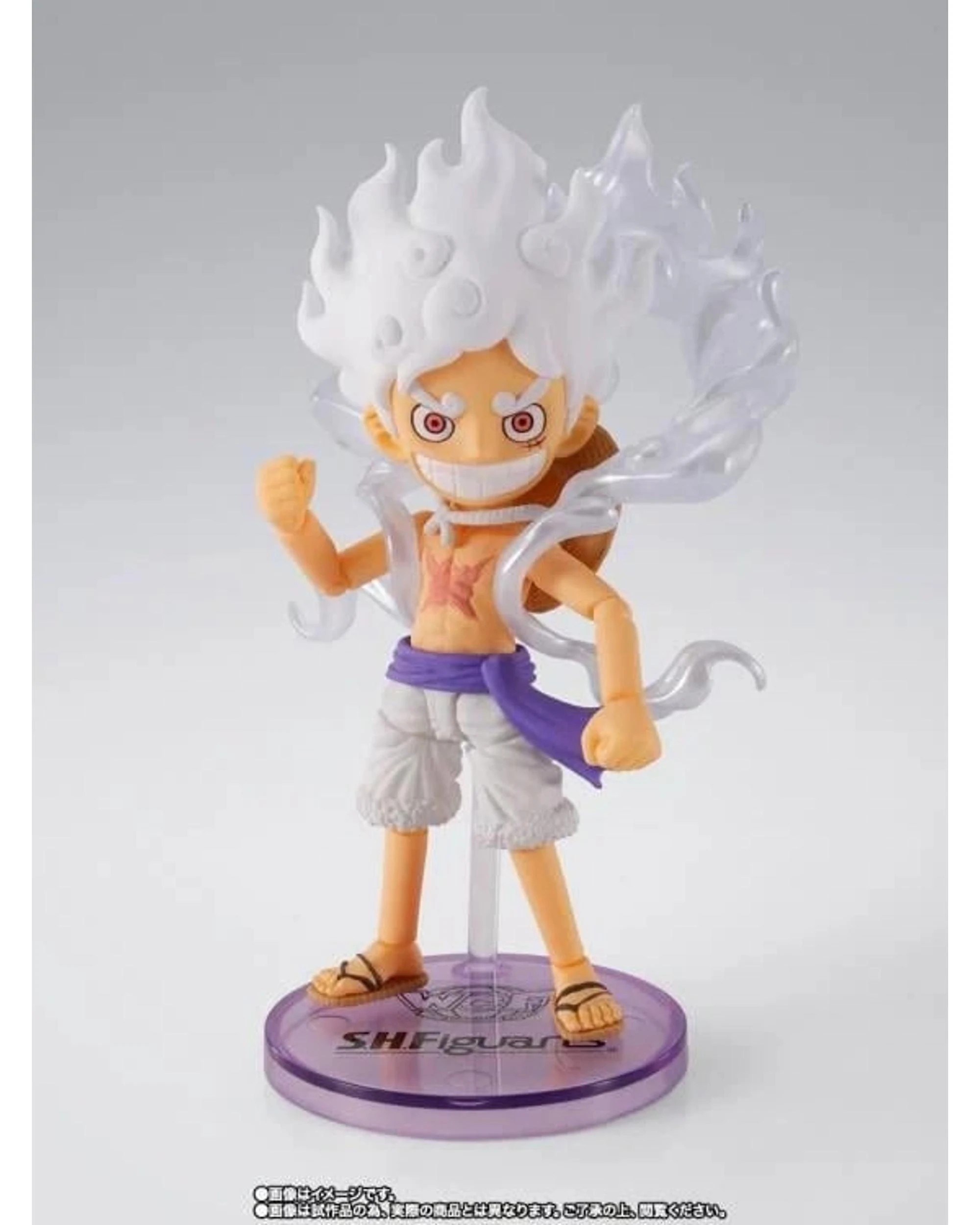 2 Banpresto World Collectable X S.H.Figuarts One Piece Monkey D Luffy Gear 5 Figure, 2 of 7