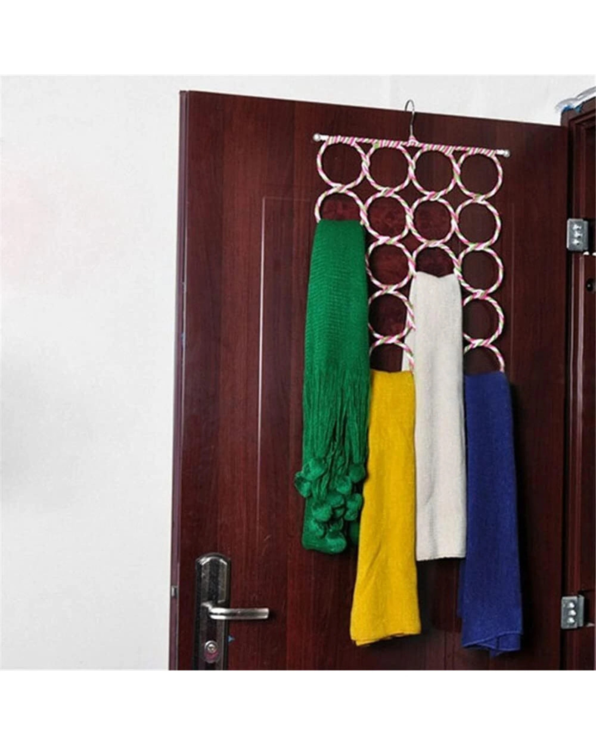 6 BR Home 2x 24 Hole Scarf Hanger Holder Storage Tie Belt Scarf Organiser, 6 of 8