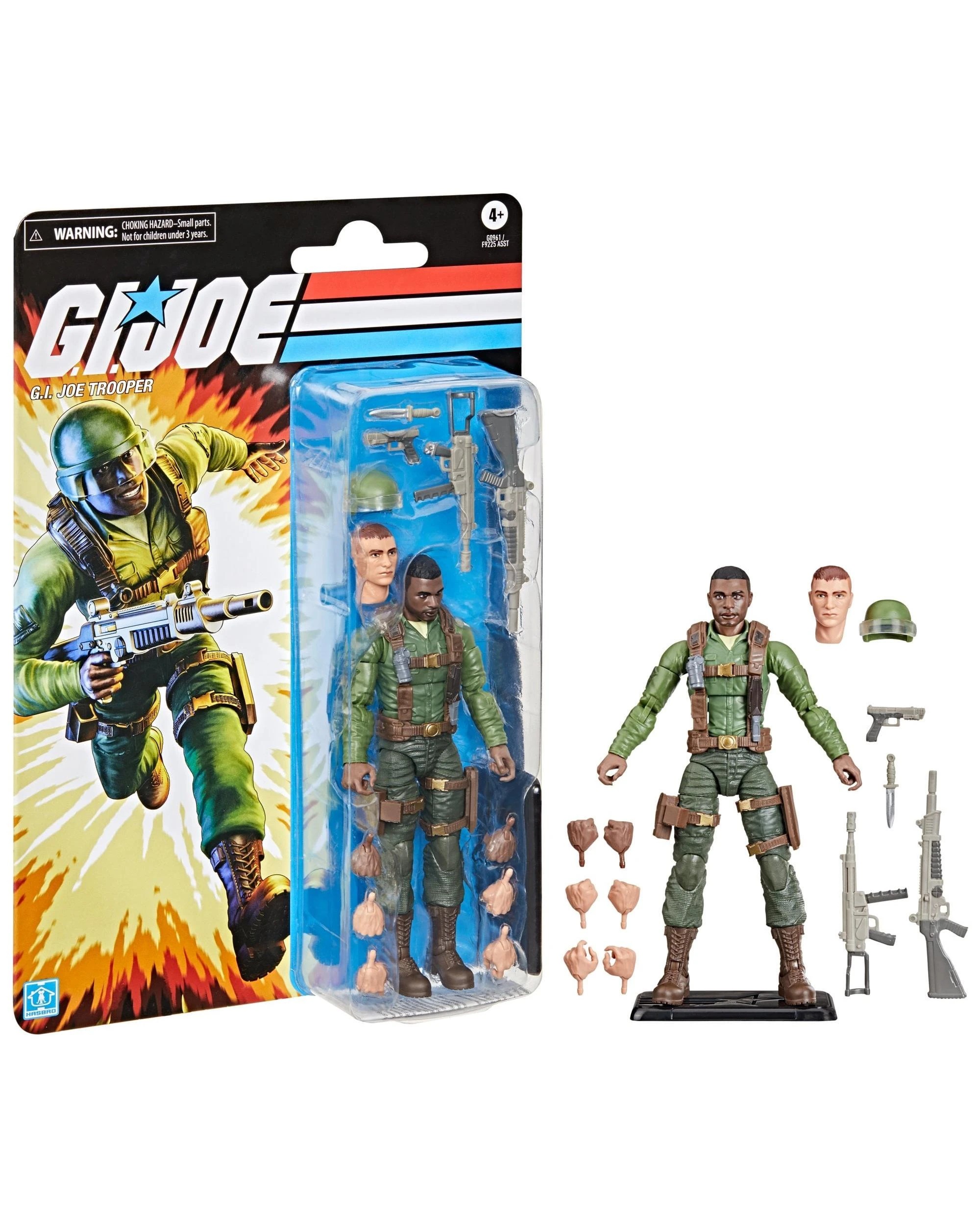 1 G.I. Joe Classified Series: Retro Cardback G.I. Joe Trooper Action Figure, 1 of 10