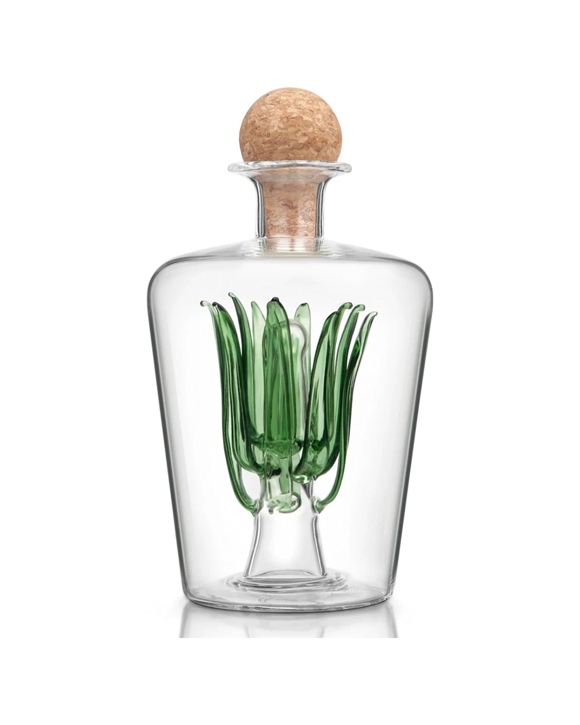 2 Final Touch Agave Tequila Decanter Bottle Glass Cork Stopper 850ml - Clear, 2 of 3