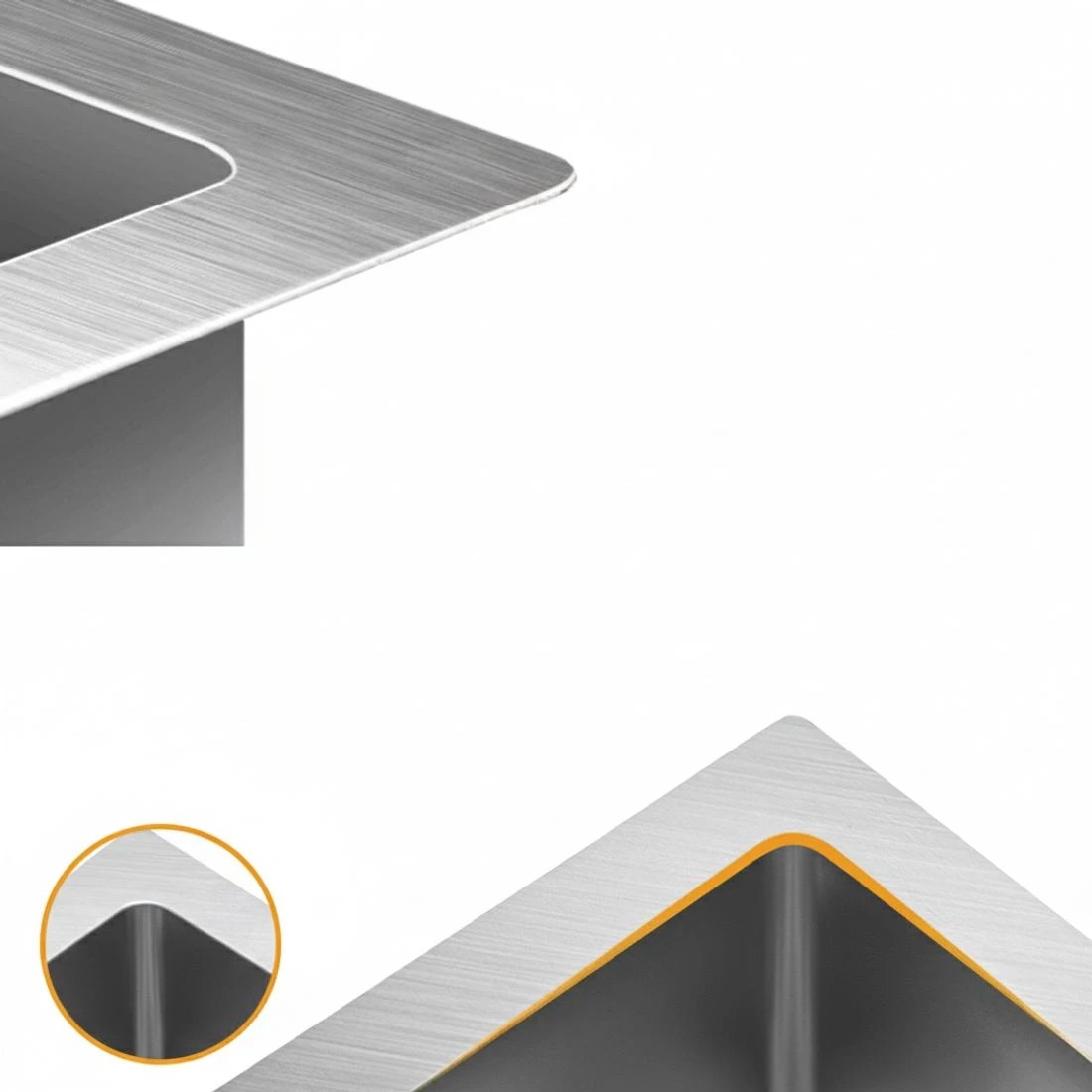 4 Cefito Kitchen Sink 36X36CM Stainless Steel Nano Basin Single Bowl - Silver, 4 of 4
