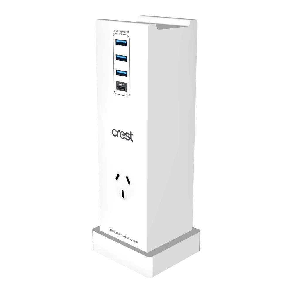 4 Crest 4-Port USB/Outlet Charging Station + Headphone Stand, 4 of 6