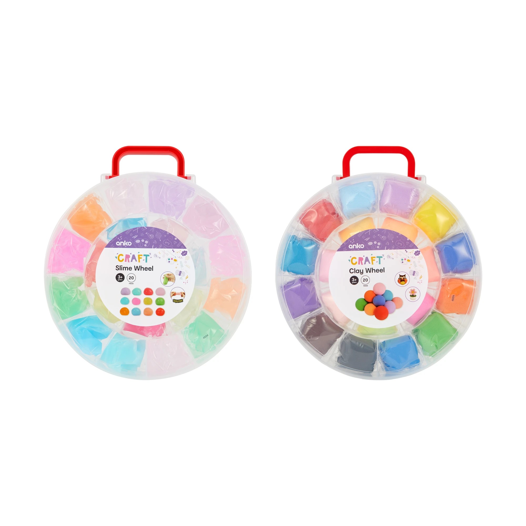 1 20 Piece Clay or Slime Wheel - Assorted, 1 of 2