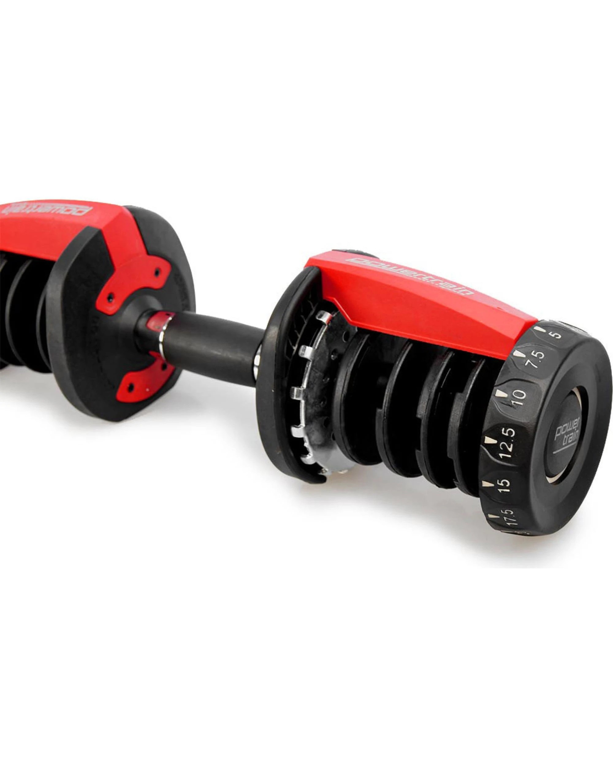 2 Powertrain Sports 1x Adjustable Home Gym Handle for 24kg Dumbbell only - Silver, 2 of 3