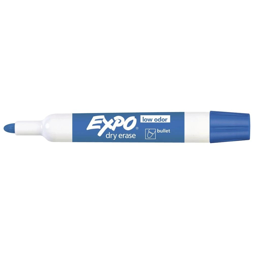 2 Expo Whiteboard Markers Bullet Blue 12 Pack, 2 of 5