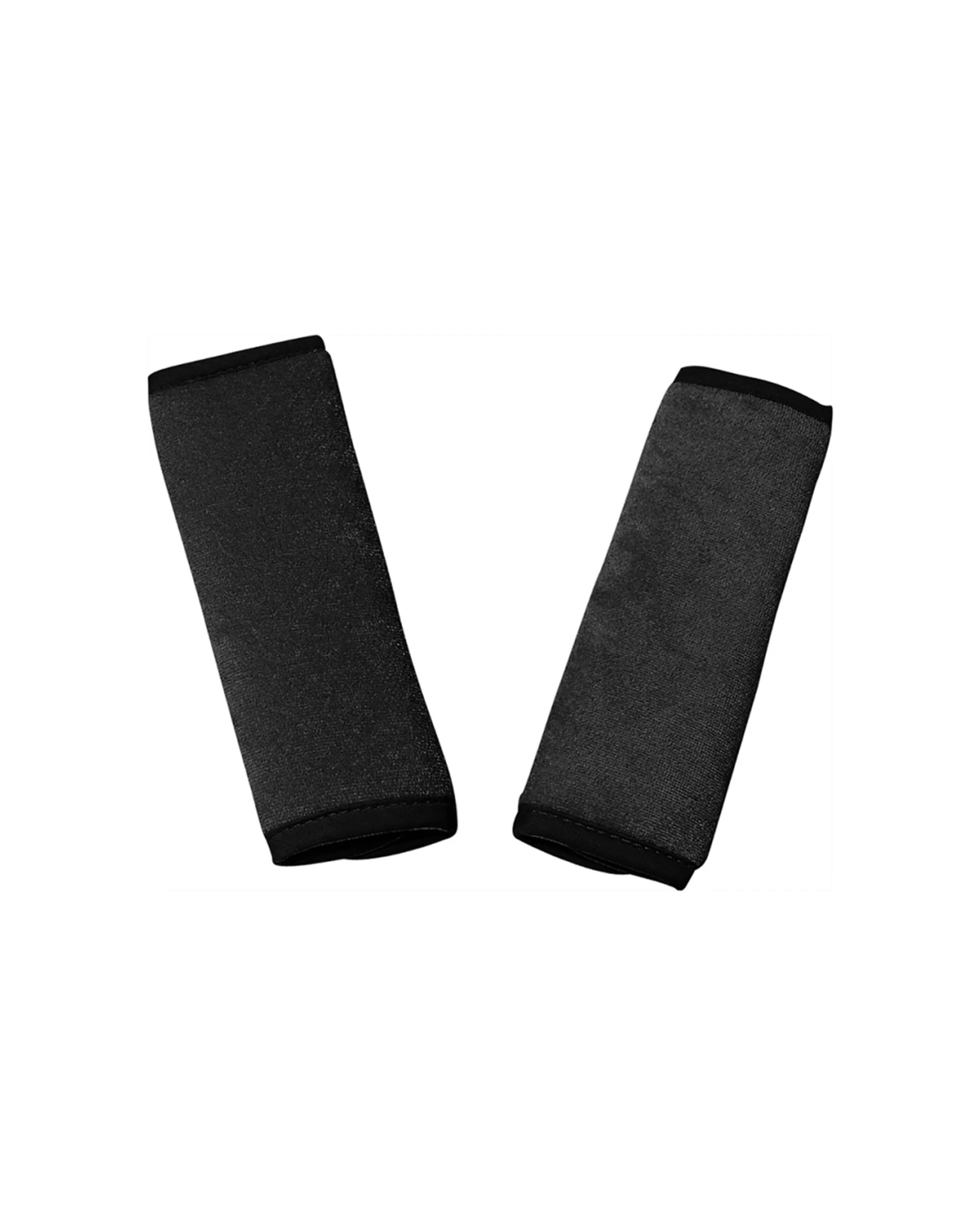 1 Playette Reversible Car Seat Strap Covers Charcoal Soft Plush Fabric - Charcoal, 1 of 1