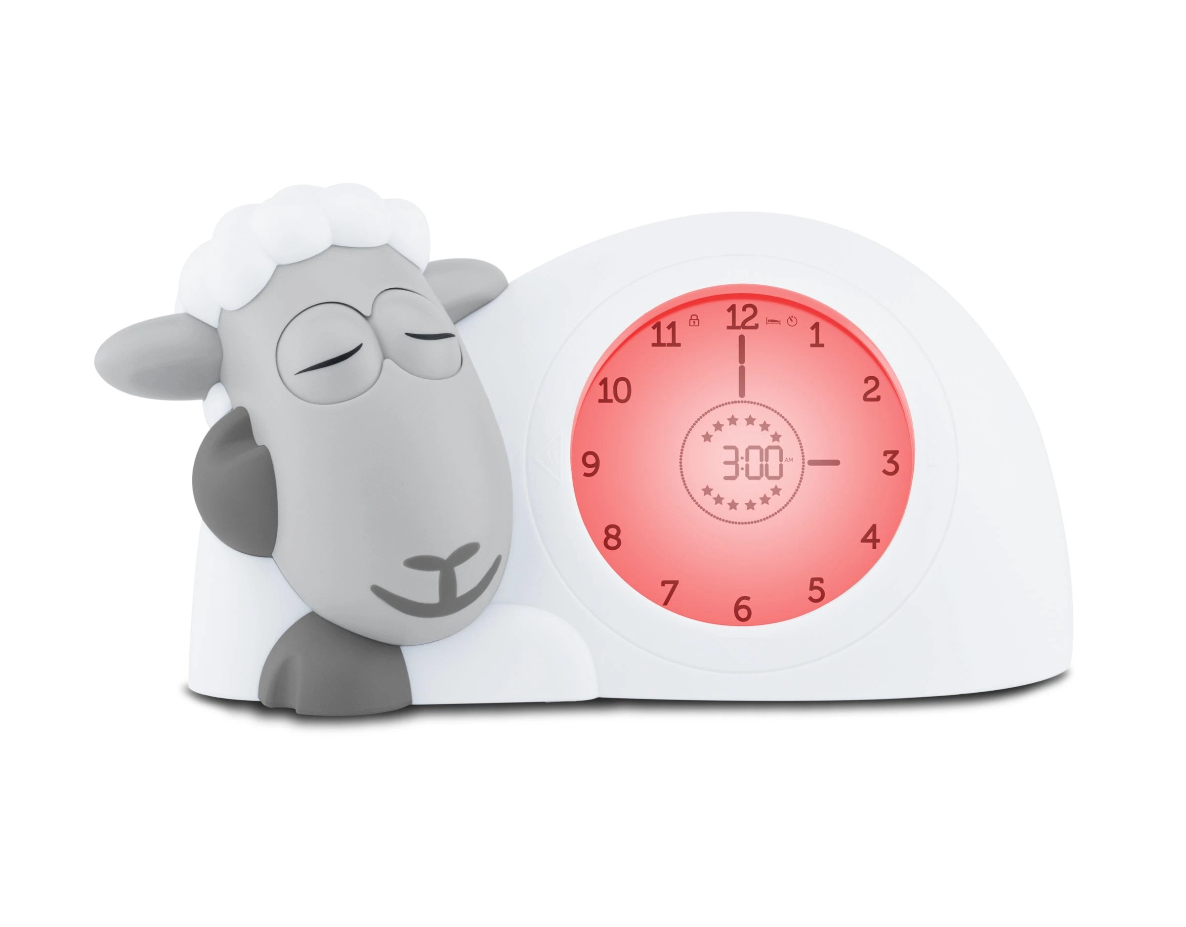 3 ZAZU Sleep Trainer Clock - Sam The Sheep (Grey), 3 of 5