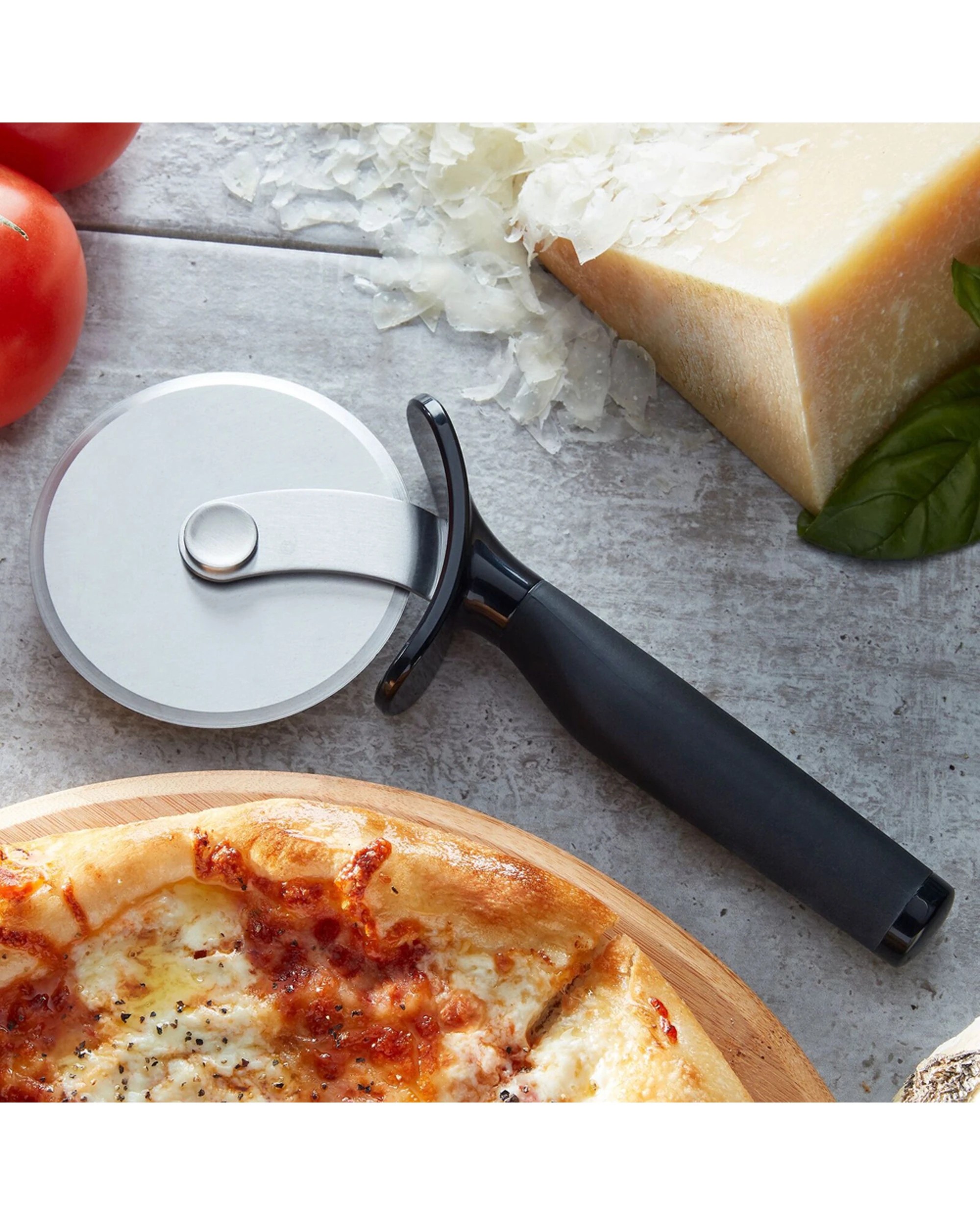 4 KitchenAid Stainless Steel Soft Touch Pizza Wheel 2PK Durable - Black, 4 of 5