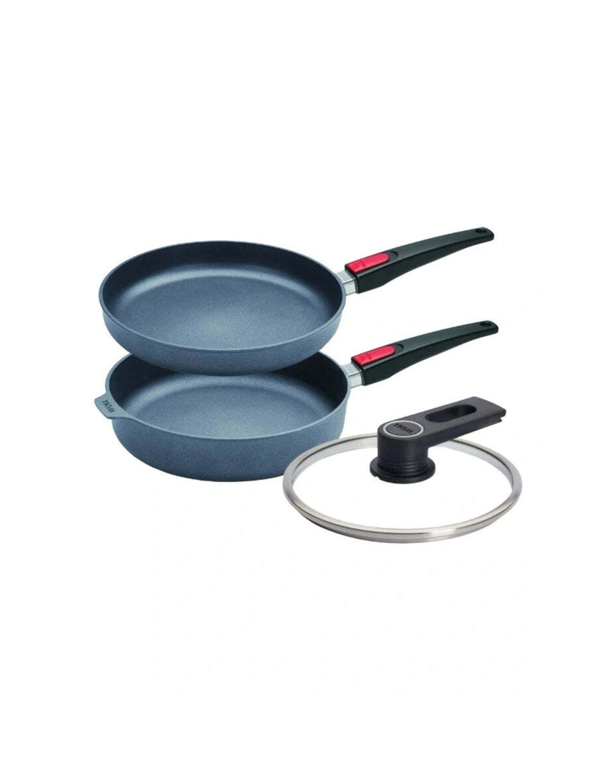 1 Woll Diamond Lite Detachable Handles 28cm Frypan & Sauté Pan Set - Grey, 1 of 4