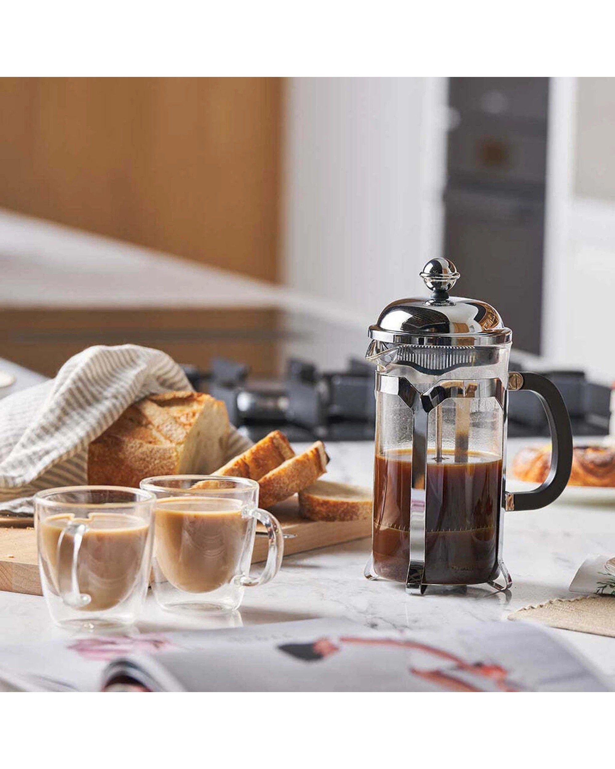 2 Avanti Domo 1l 8-cup Borosilicate Glass Coffee Plunger With Scoop - Clear, 2 of 2