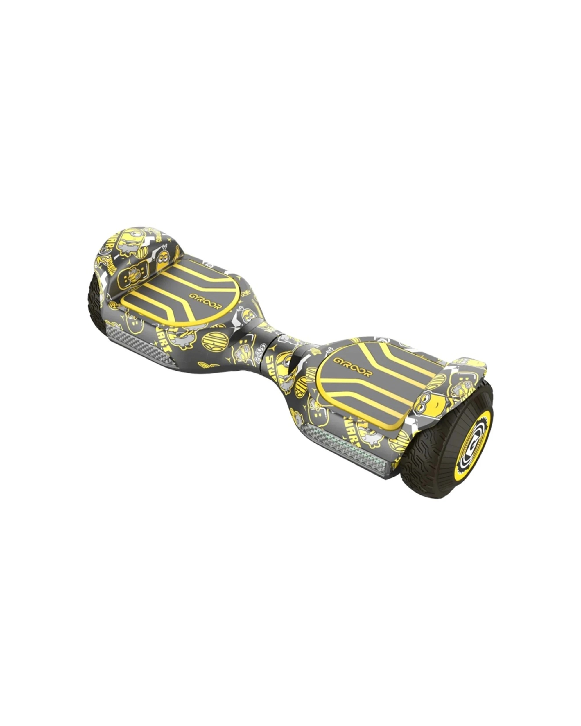 1 Gyroor Minions Kids G13 All Terrain Hoverboard 6.5 Inch Tyres Dual 250W Motors 5-12Y - Black, 1 of 6