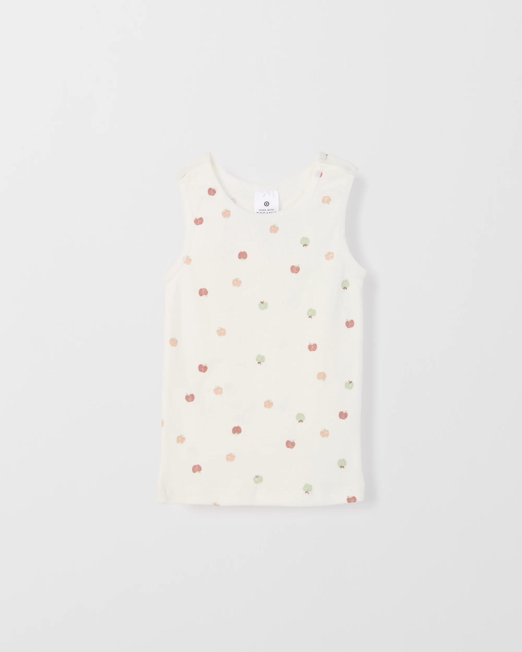 2 Target Baby Organic Cotton 3 Pack Print Rib Vest APPLES, 2 of 5