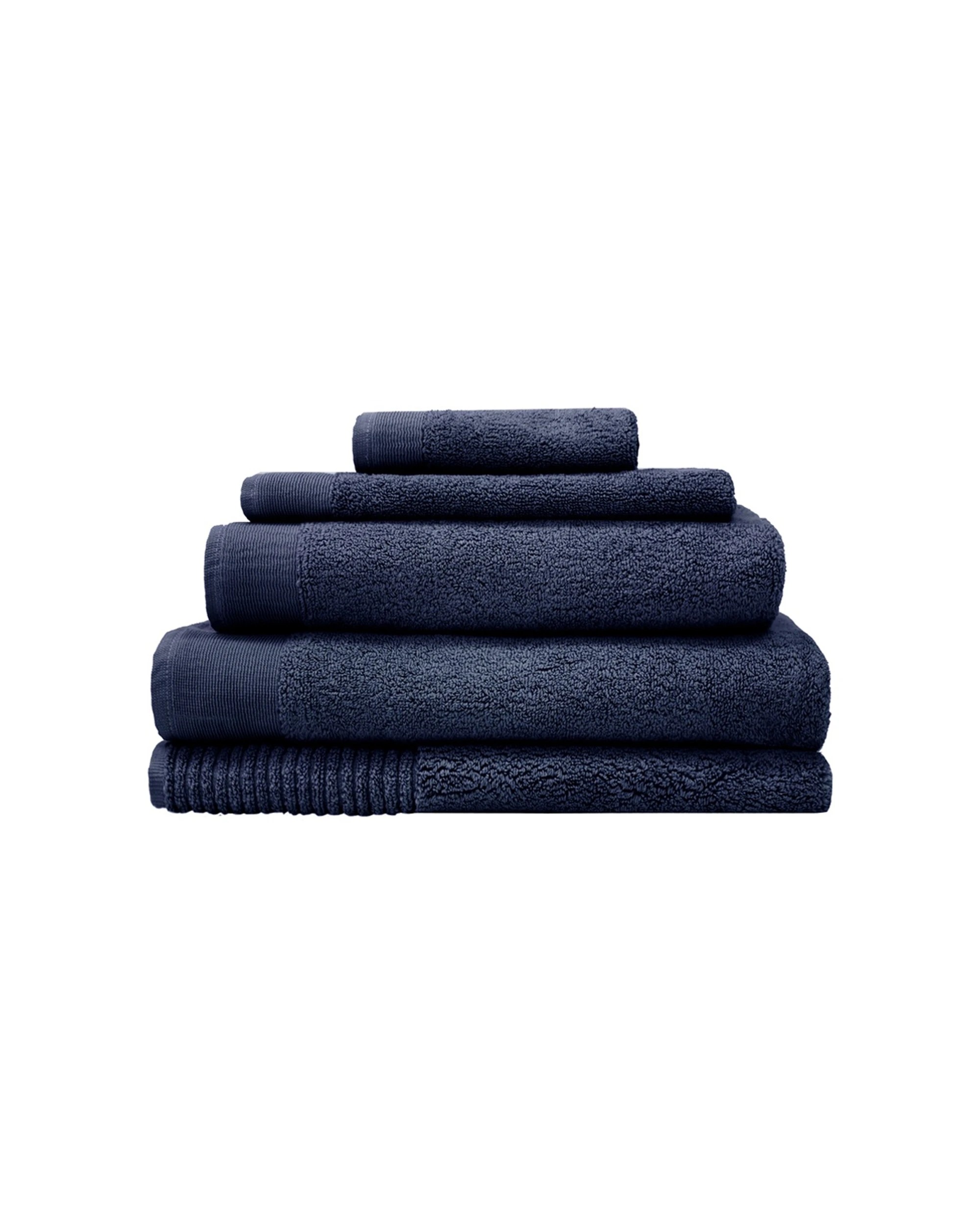 7 Bambury Elvire 600gsm Soft Absorbent Cotton Hand Towel 8PK 40x60cm - Blue, 7 of 7