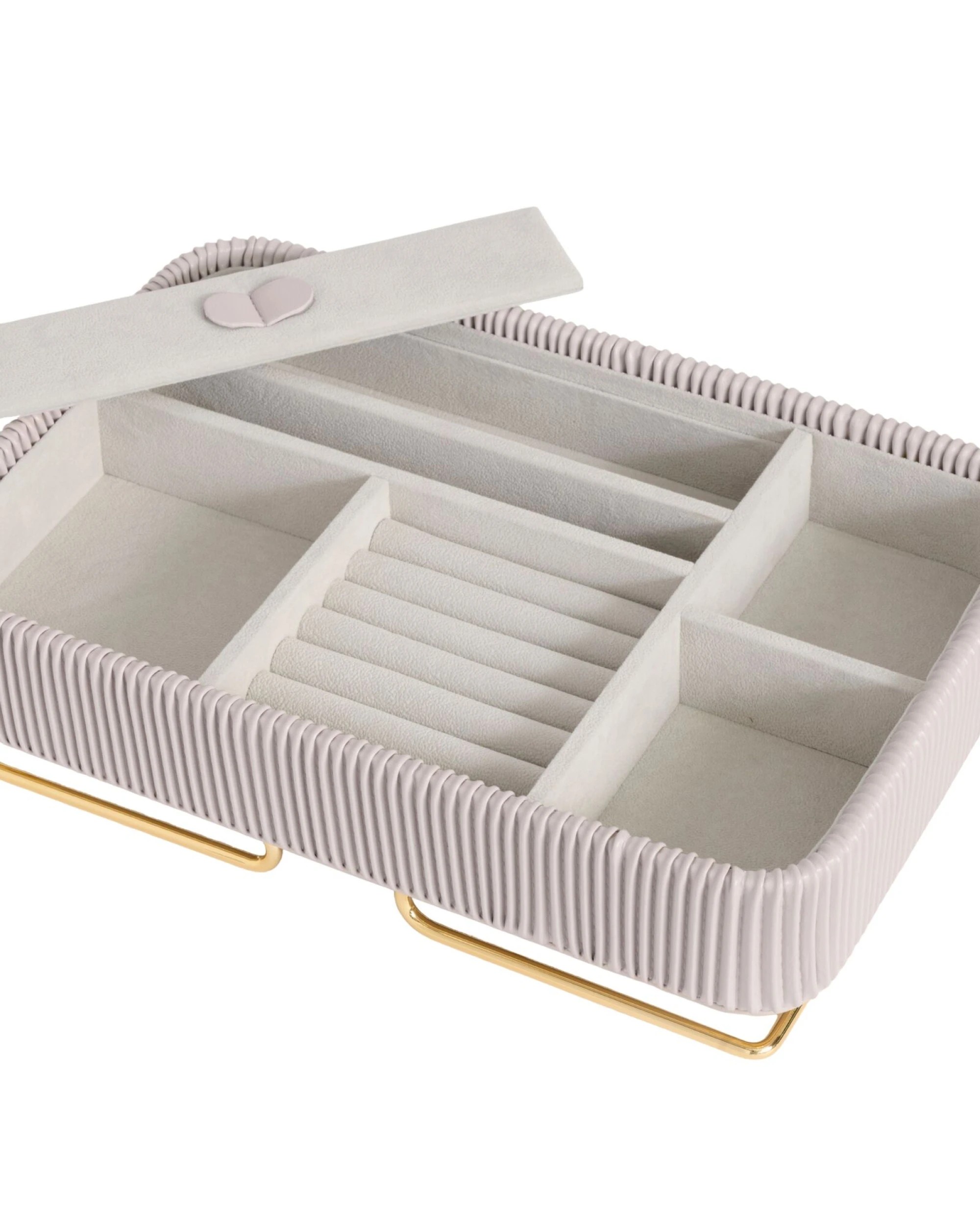 4 One Six Eight London Carolina Jewellery Box - One Size - Grey, 4 of 5
