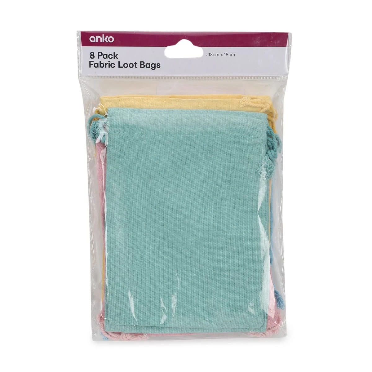 4 8 Pack Fabric Loot Bags, 4 of 4