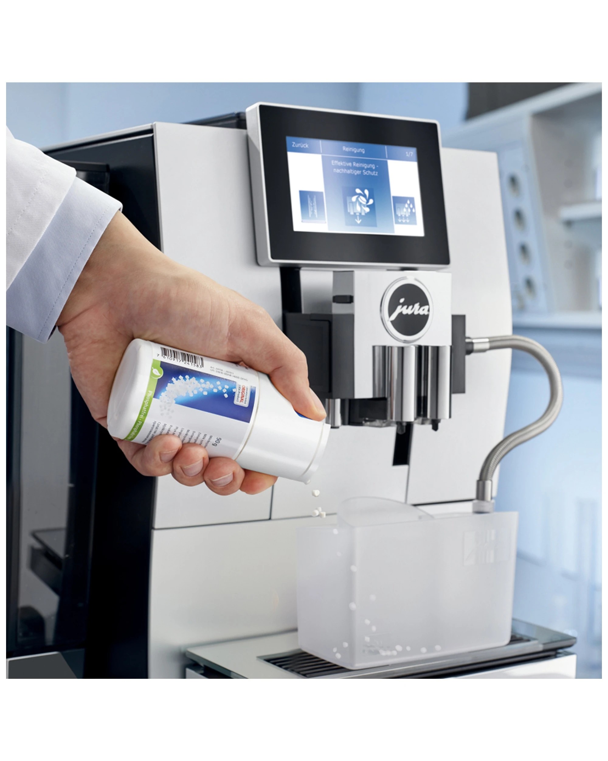 3 Jura Milk System Residue/build-up Coffee Machine Cleaner Tablets/tabs 90g Refill
 - White, 3 of 3