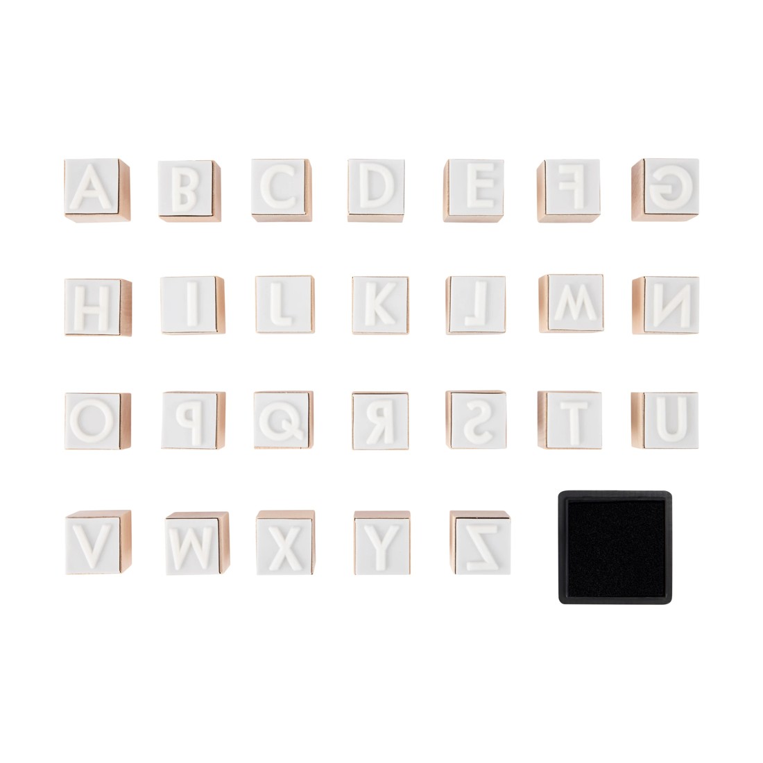 2 Wooden Stamp Set - Alphabet, Large, 2 of 2