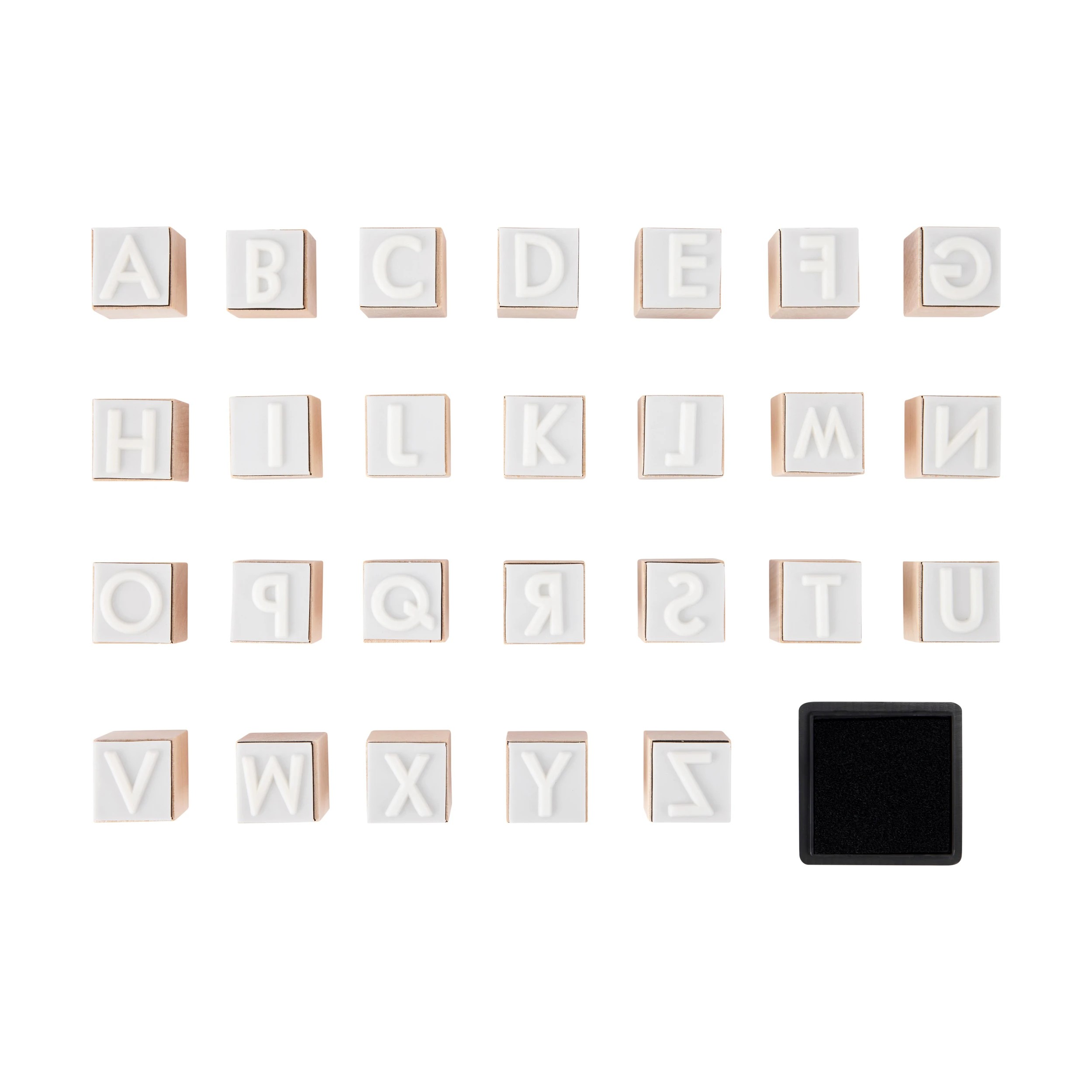 2 Wooden Stamp Set - Alphabet, Large, 2 of 2