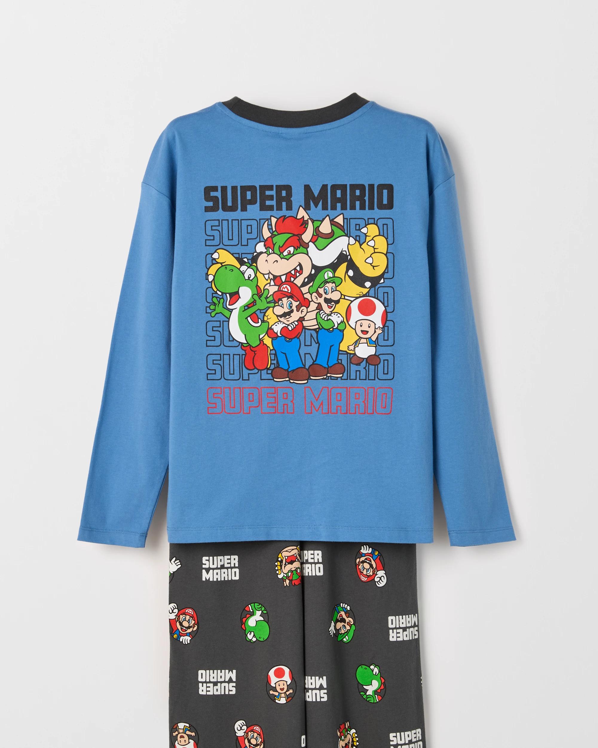 3 Super Mario Australian Cotton Jersey Older Boys Pyjama Set MARIO GROUP, 3 of 5