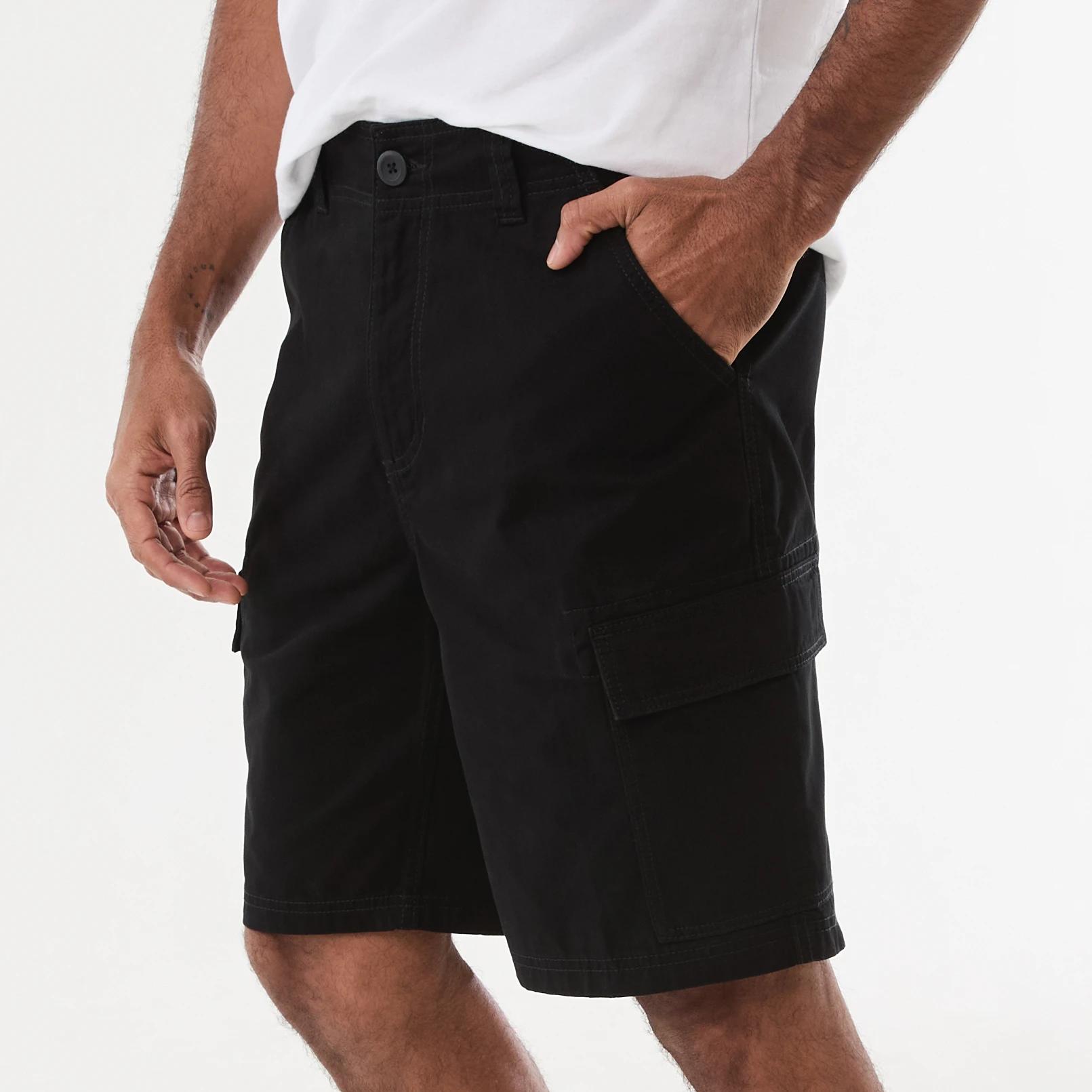 2 Fitted Waist Cargo Shorts BLACK, 2 of 6