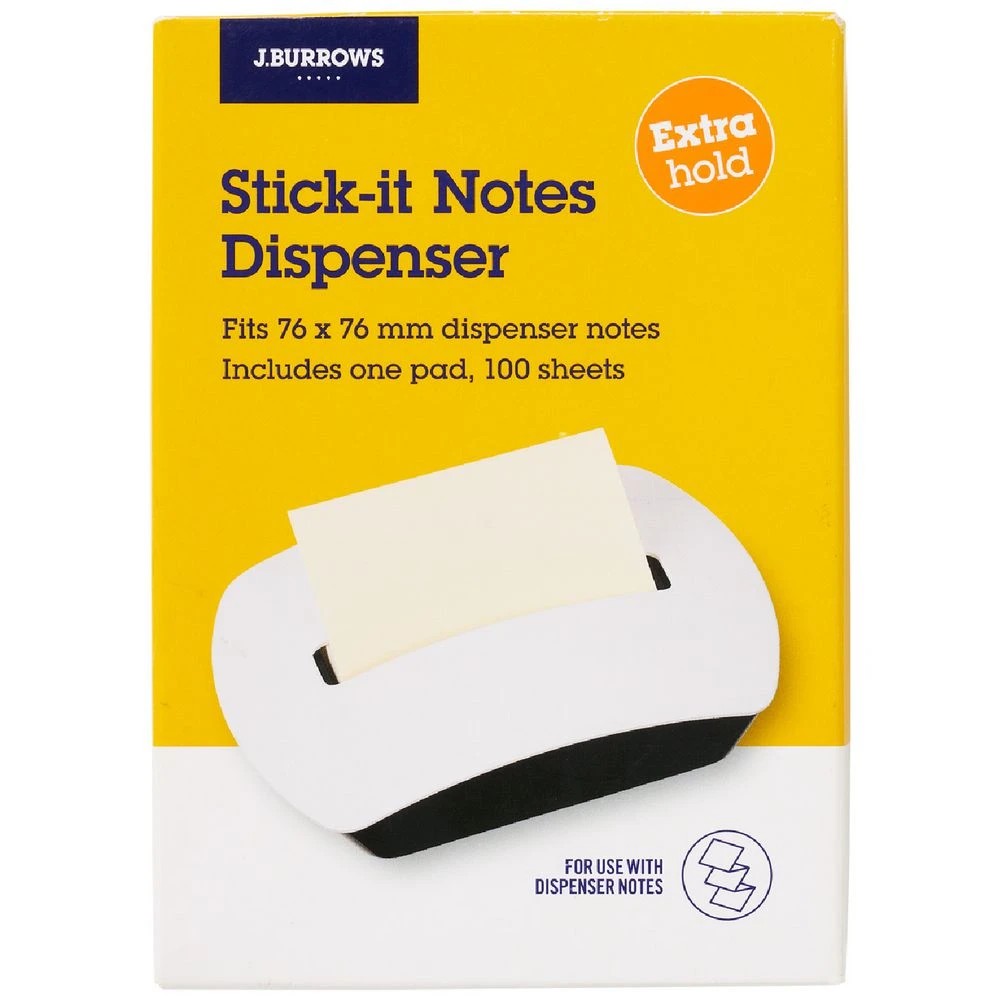 1 J.Burrows Stick-it Notes 76x76mm Dispenser with Notes, 1 of 3