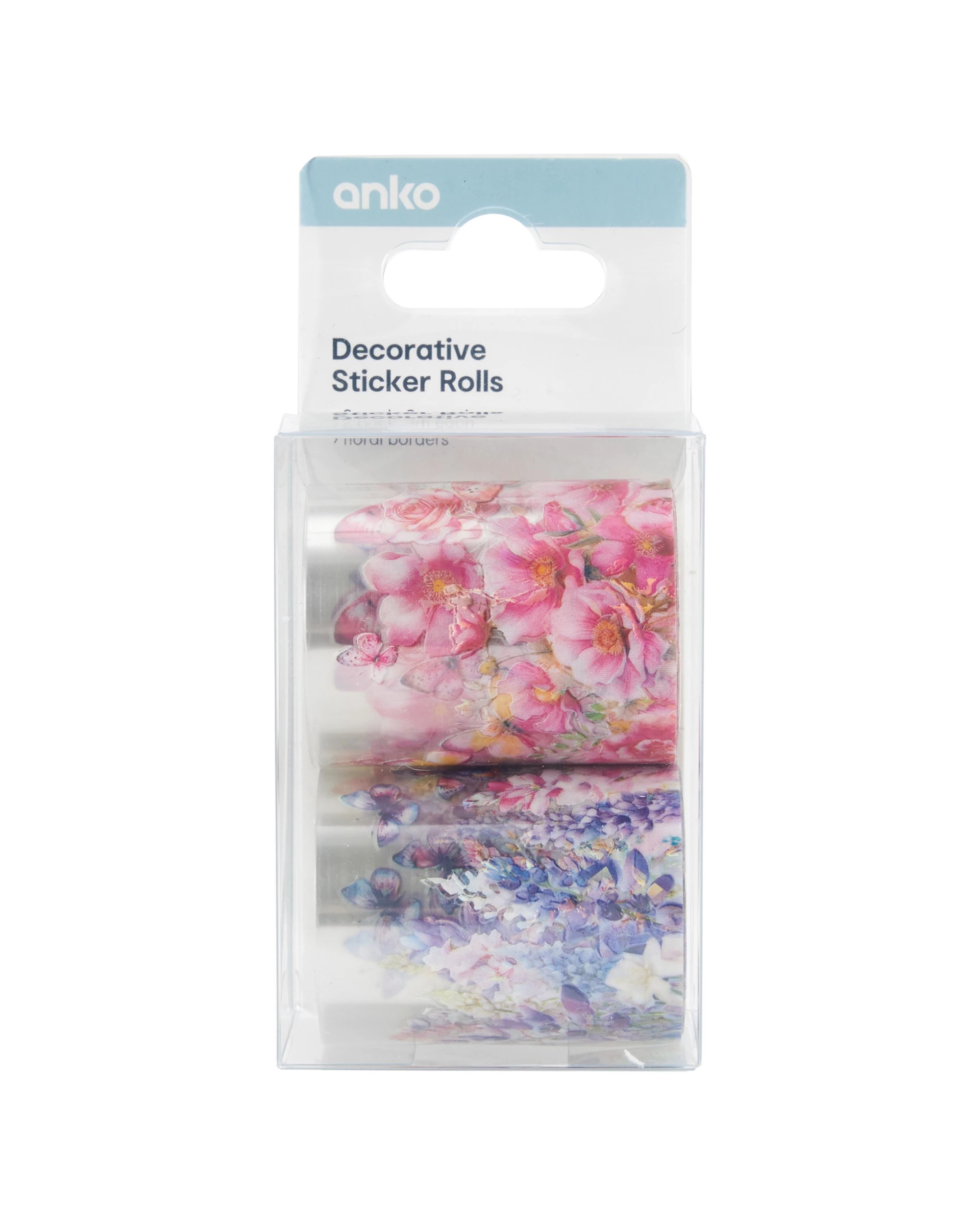 1 2 Pack Decorative Sticker Rolls - Floral, 1 of 3