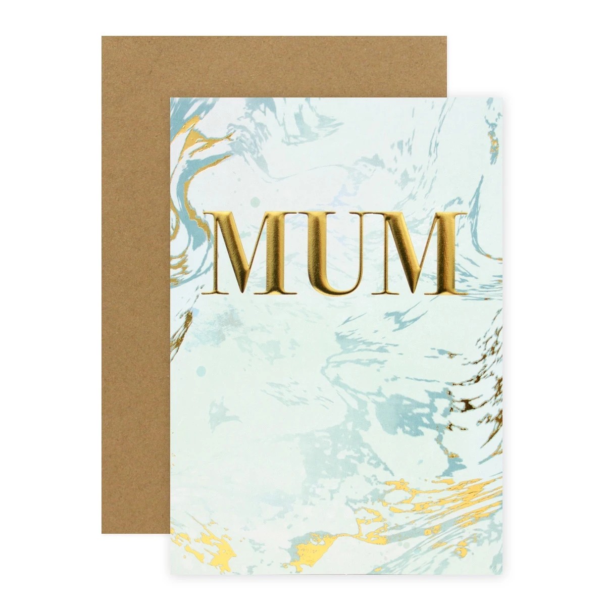 1 Connections from Hallmark Birthday Card for Mum - Gold and Marble, 1 of 3