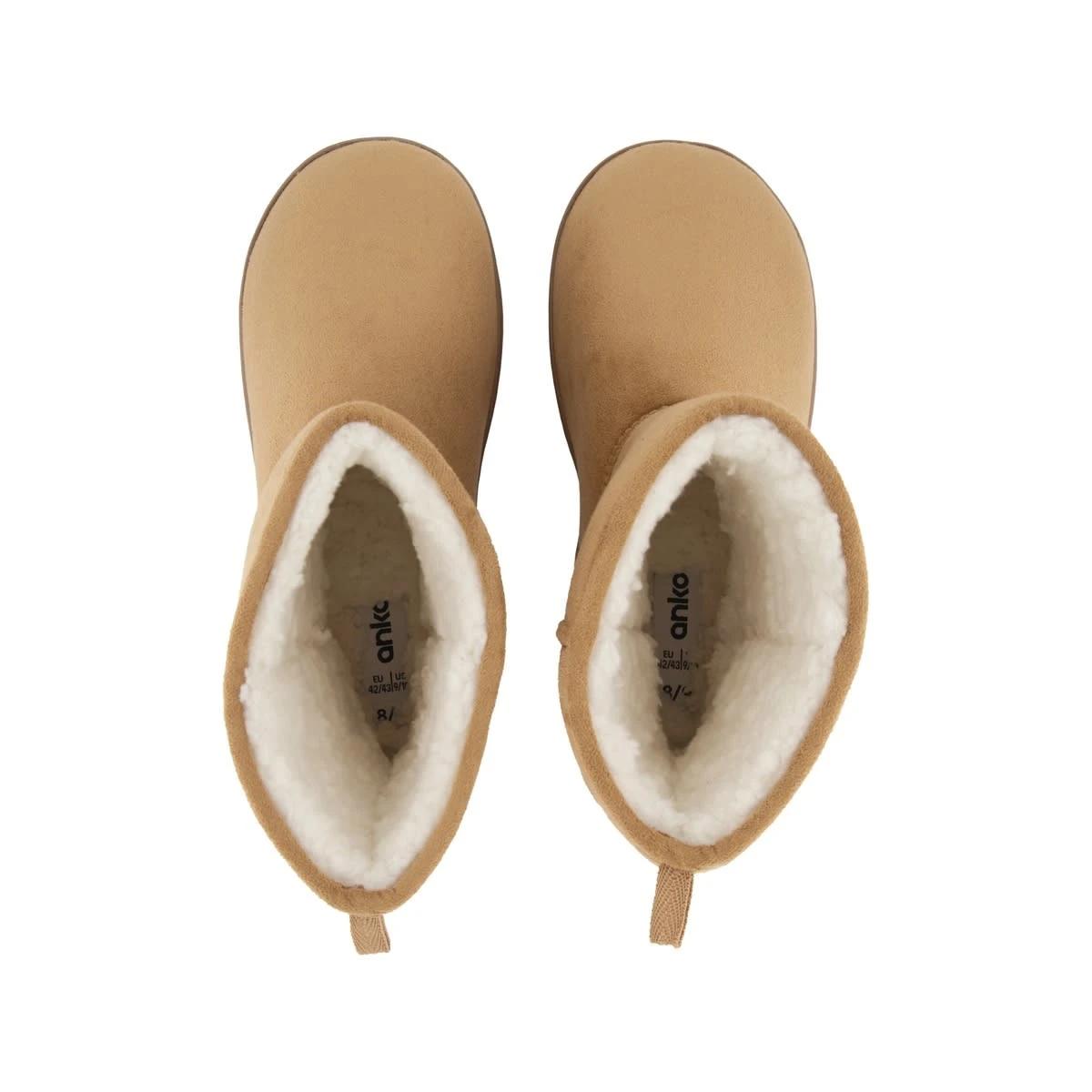 2 Hardsole Slipper Boots Sand, 2 of 3