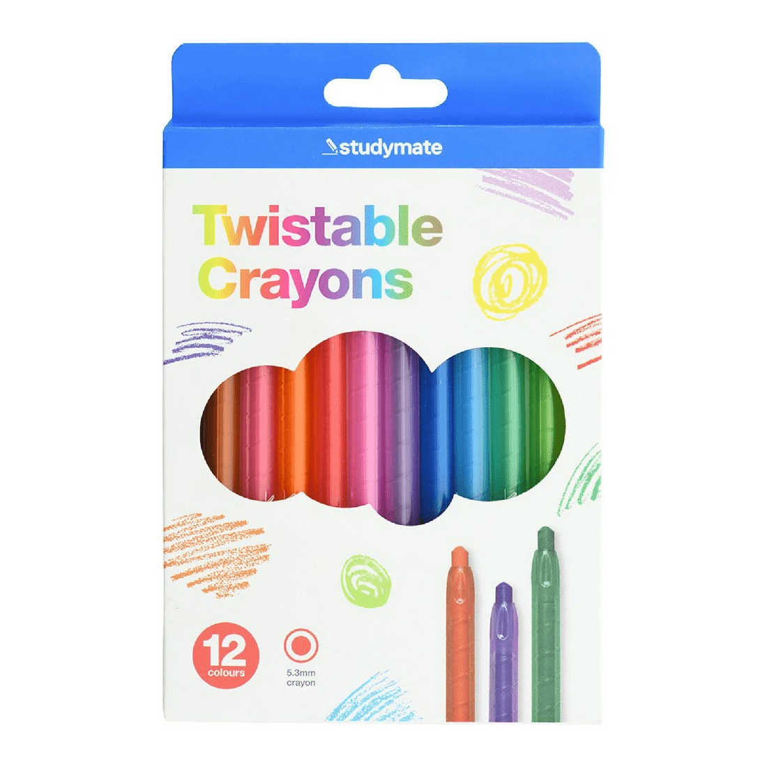 1 Studymate Twistable Crayons 12 Pack, 1 of 10
