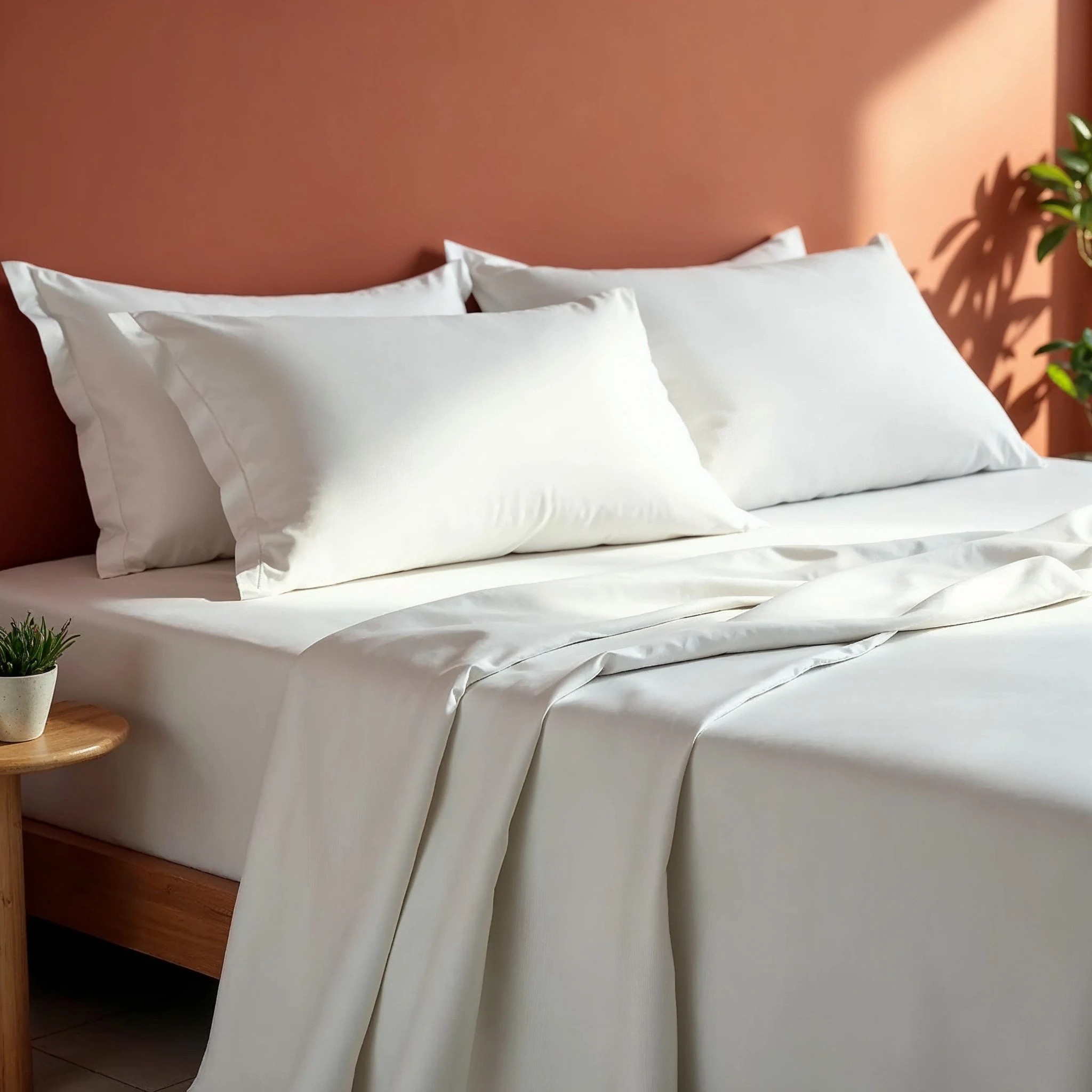 2 Royal Comfort 1000TC Balmain Hotel Grade Bamboo Cotton Sheets Pillowcases Set - Queen Bed - White, 2 of 3