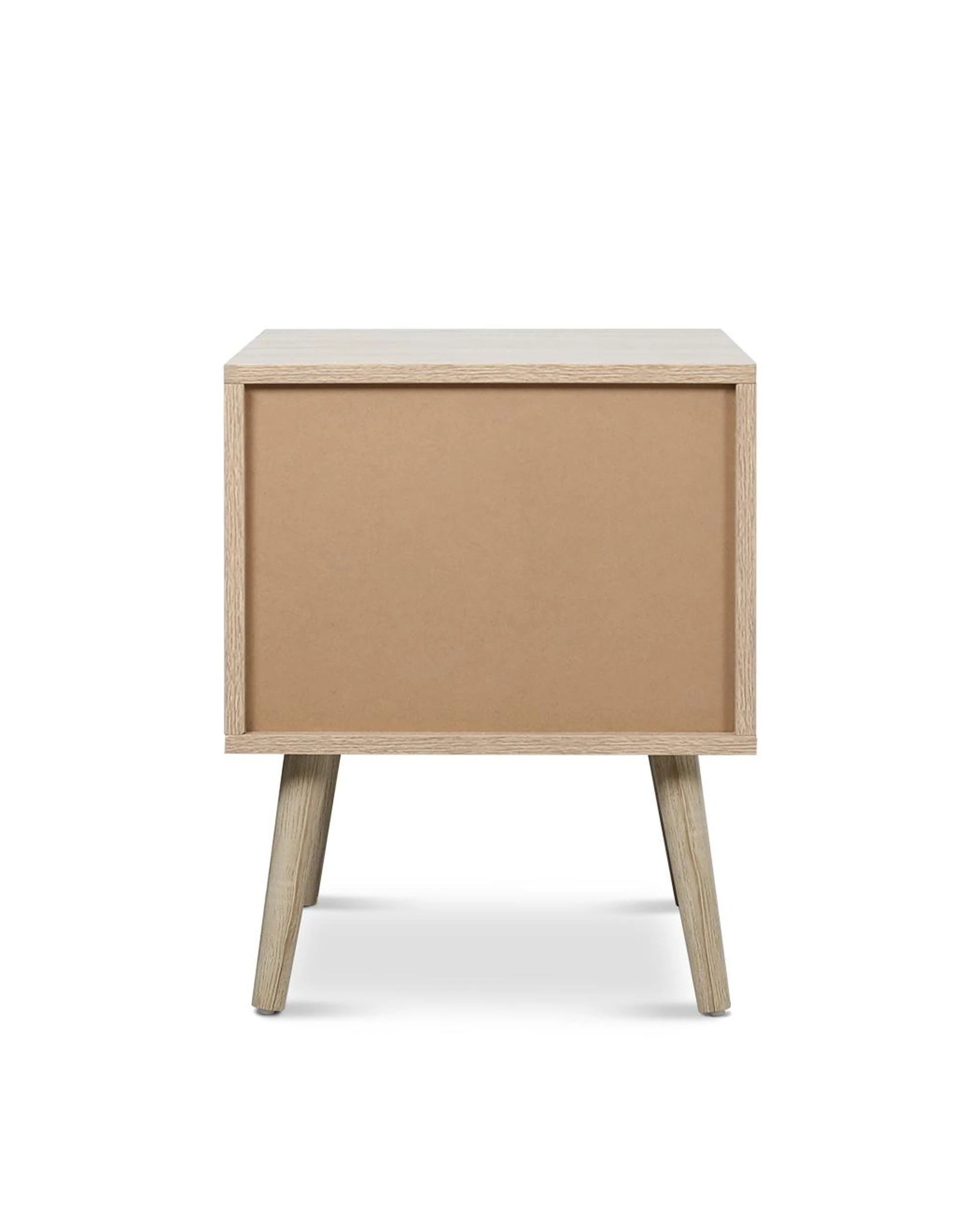 4 Set of 2 Luka 2 Drawer Bedside Table White Washed and Oak, 4 of 10